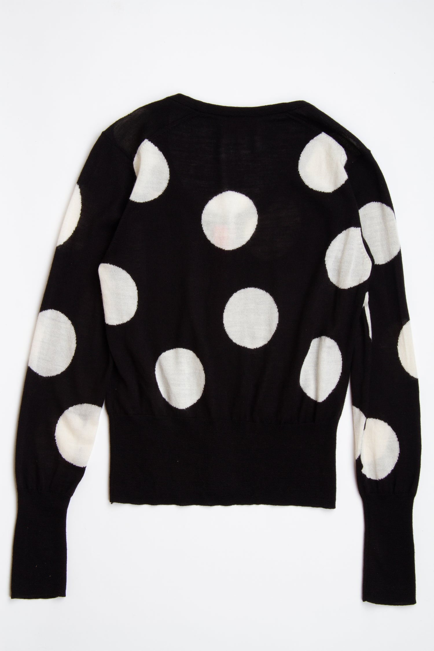 Vintage Vivienne Westwood Black and White Orb Cardigan | Y2K Small