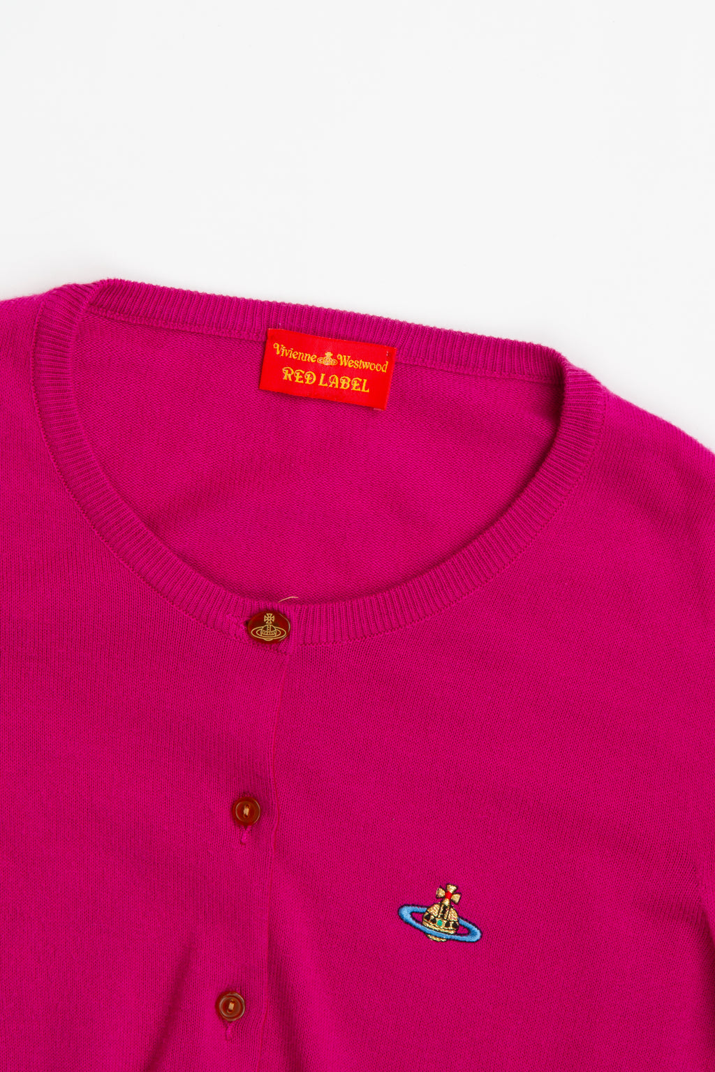 Vintage Vivienne Westwood Pink Orb Cardigan | Y2K Small