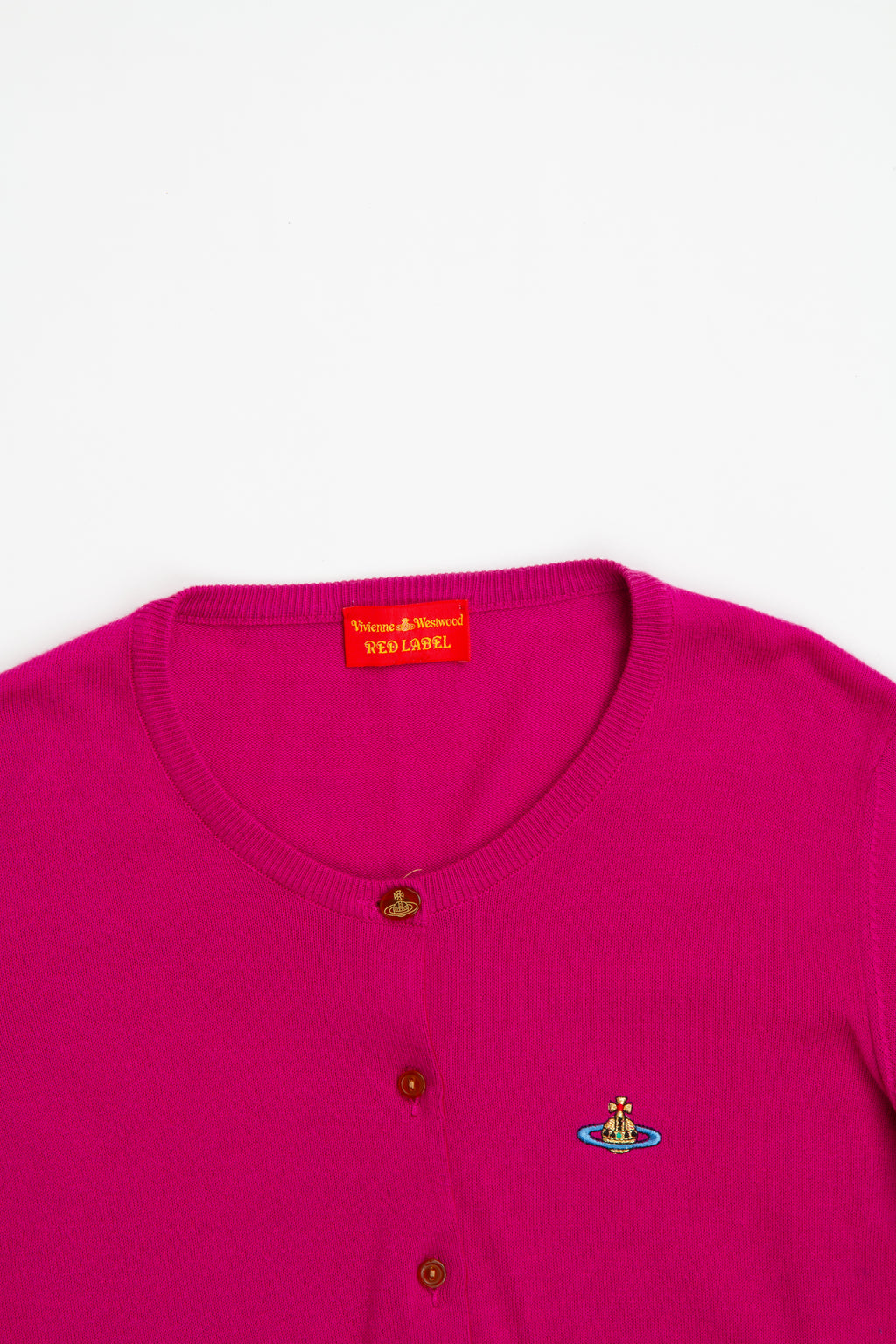 Vintage Vivienne Westwood Pink Orb Cardigan | Y2K Small