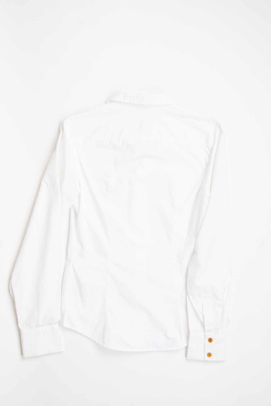 Vintage Designer Vivienne Westwood Orb White Button Up Top | Y2K Small