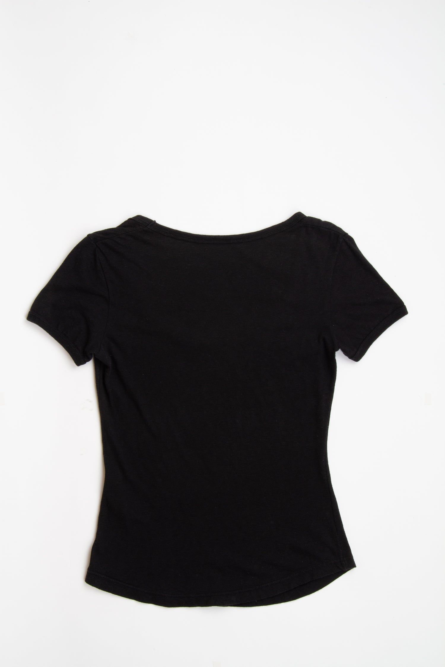 Vintage Designer 2000s Vivienne Westwood Black Orb Scoop Neck Top | Y2K Small