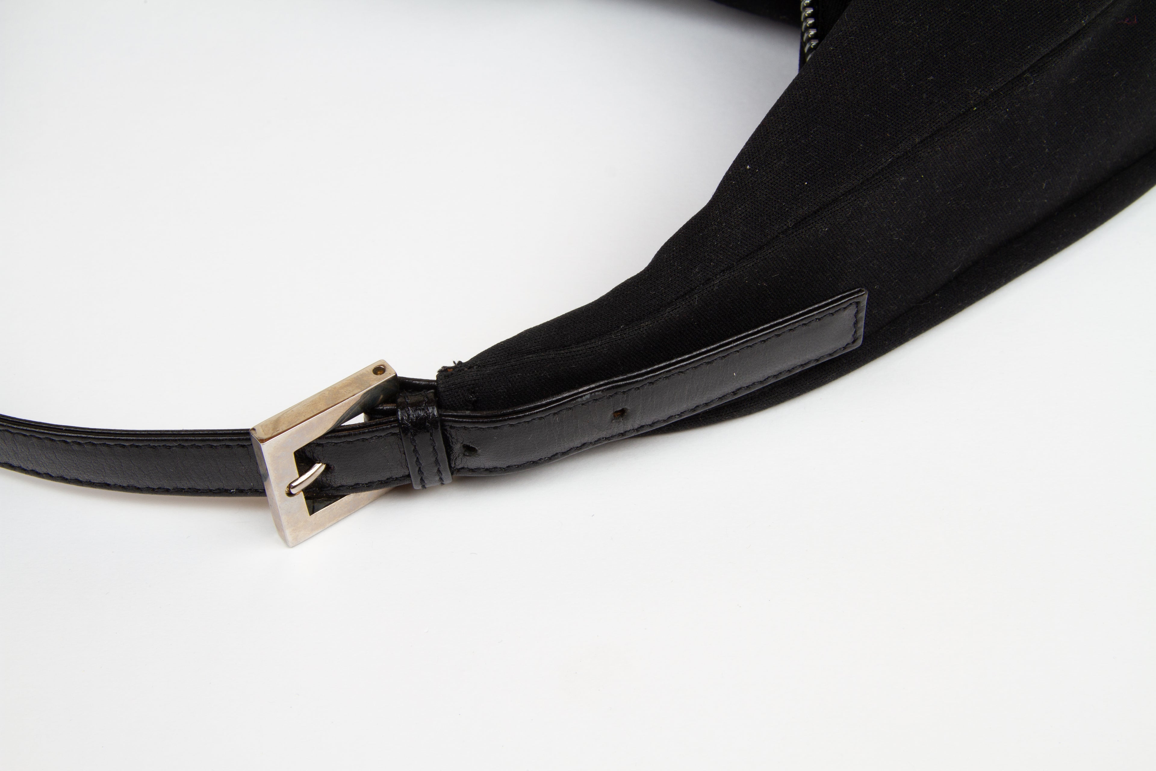 Fendi Croissant Black Nylon  | Vintage Designer Purse