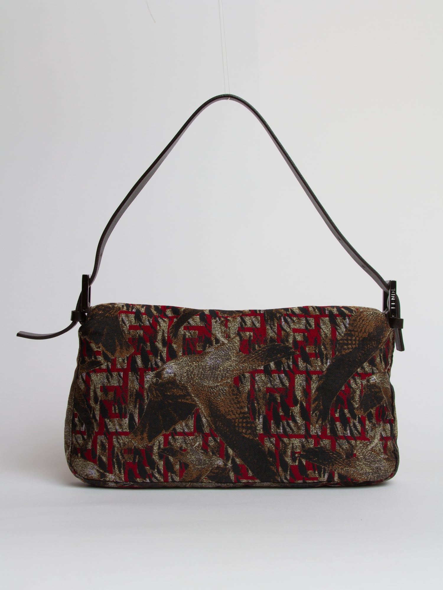 Fendi Zucca Bird Baguette | Vintage Designer Purse