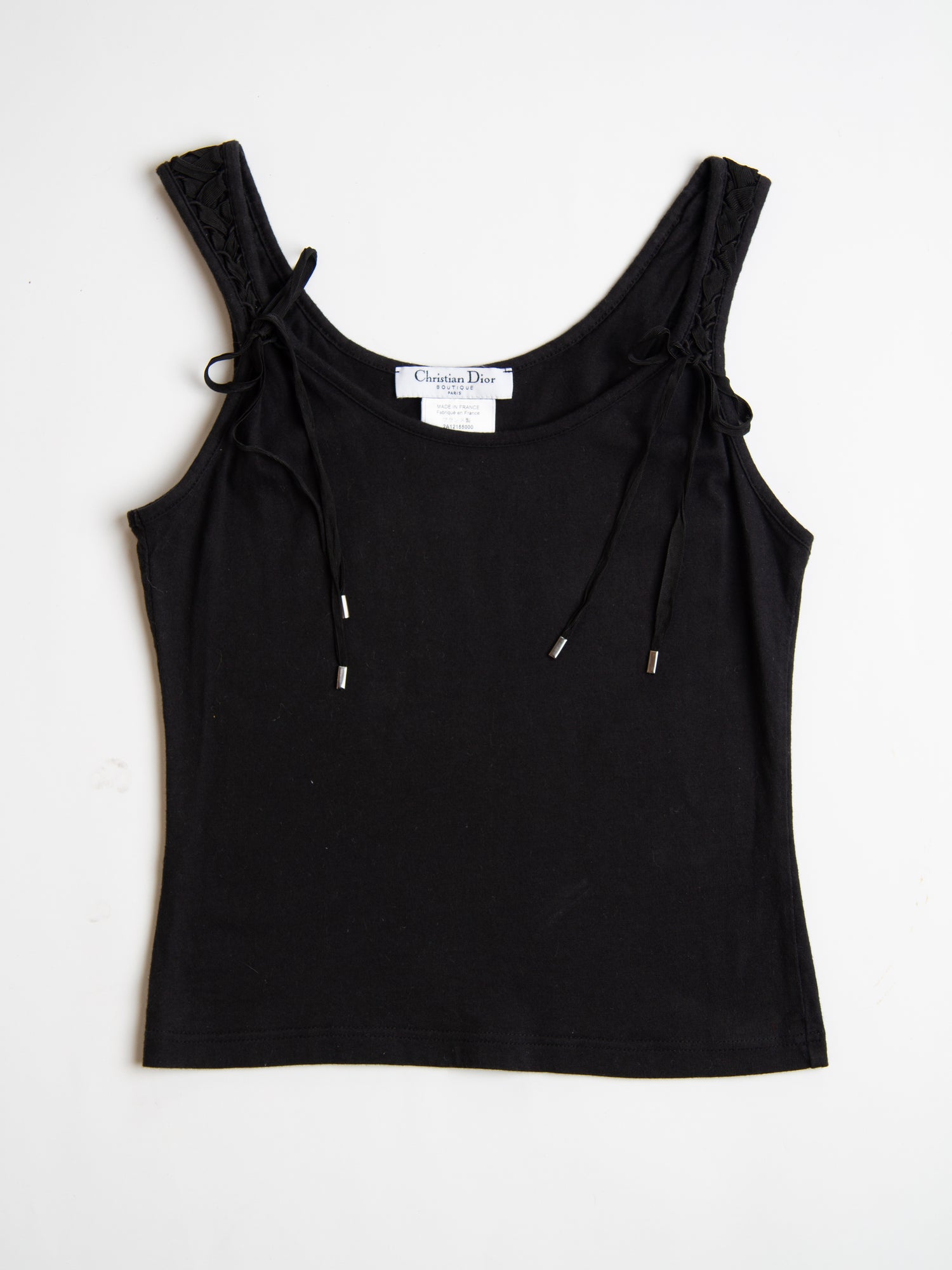 Vintage 2002 Dior Galliano Era Lace Up Tank