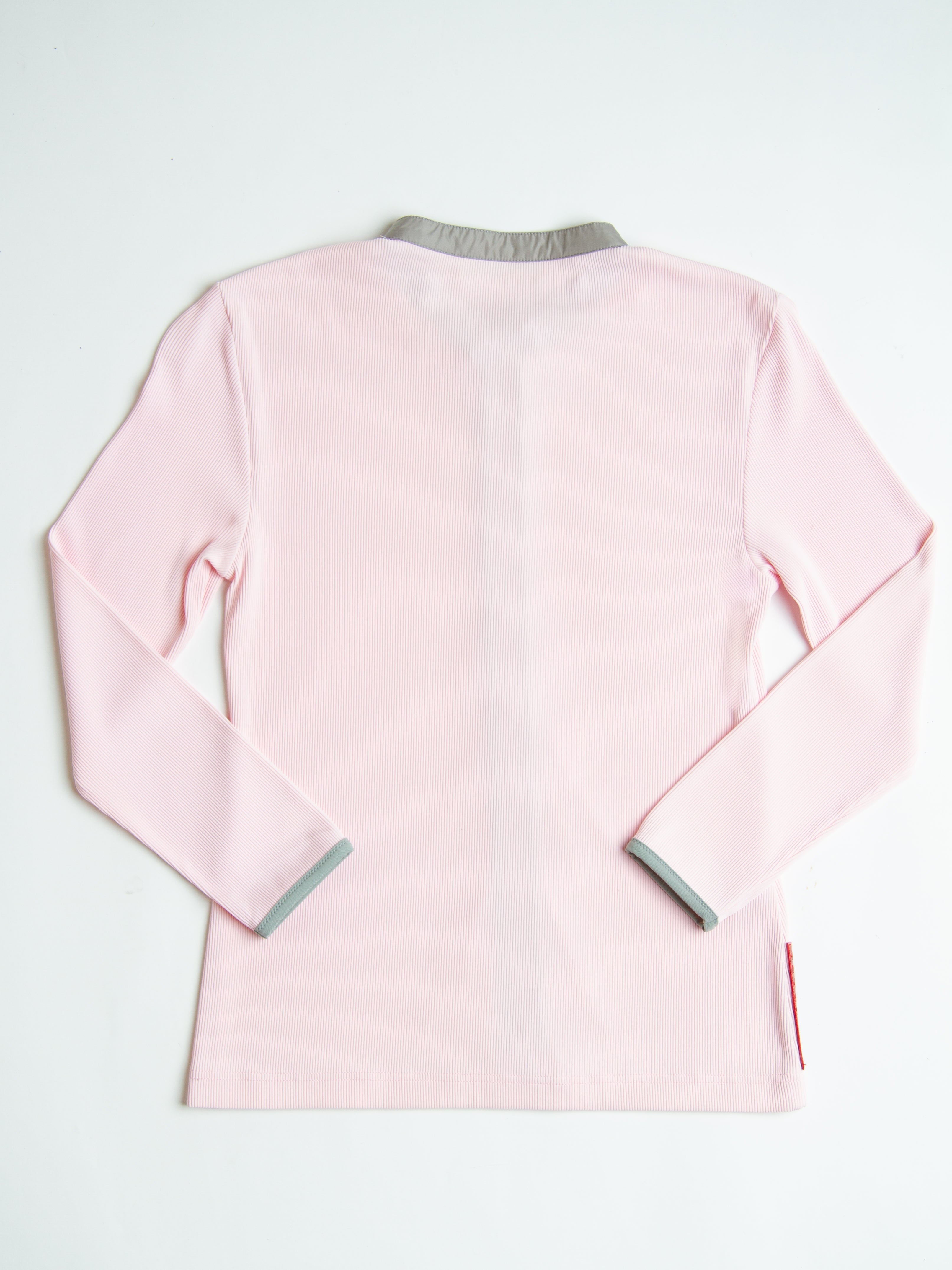 Vintage Prada Sport Pink Long Sleeve Zip Up Nylon Top