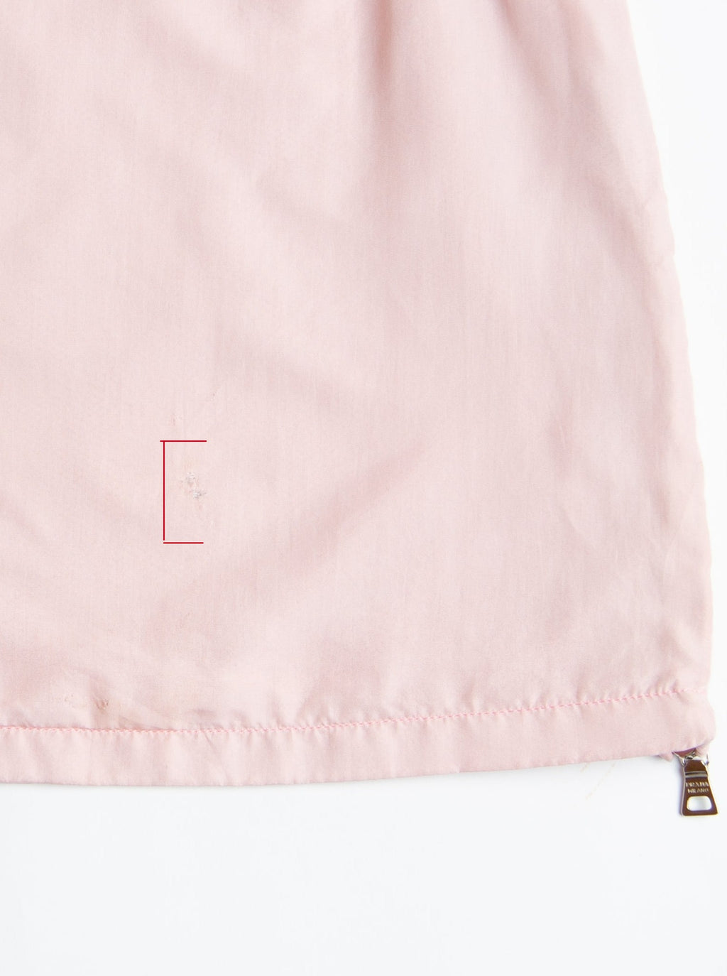 Vintage Prada Sport Pink Double Zipper Mini Skirt Waist Size 26