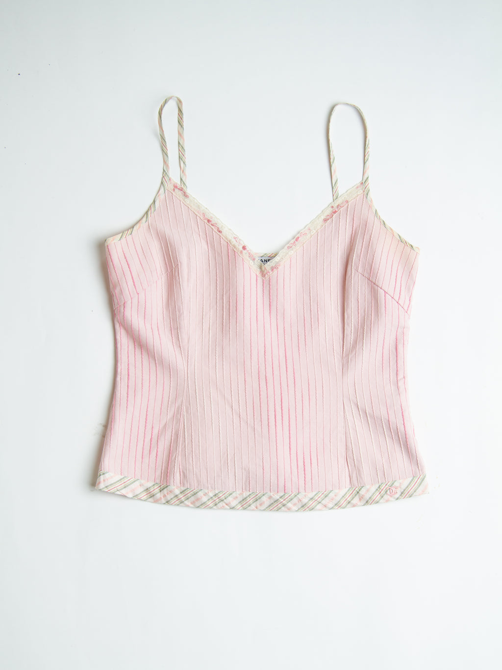 Chanel Spring Pink Camisole Pleated Skirt Set, 2003