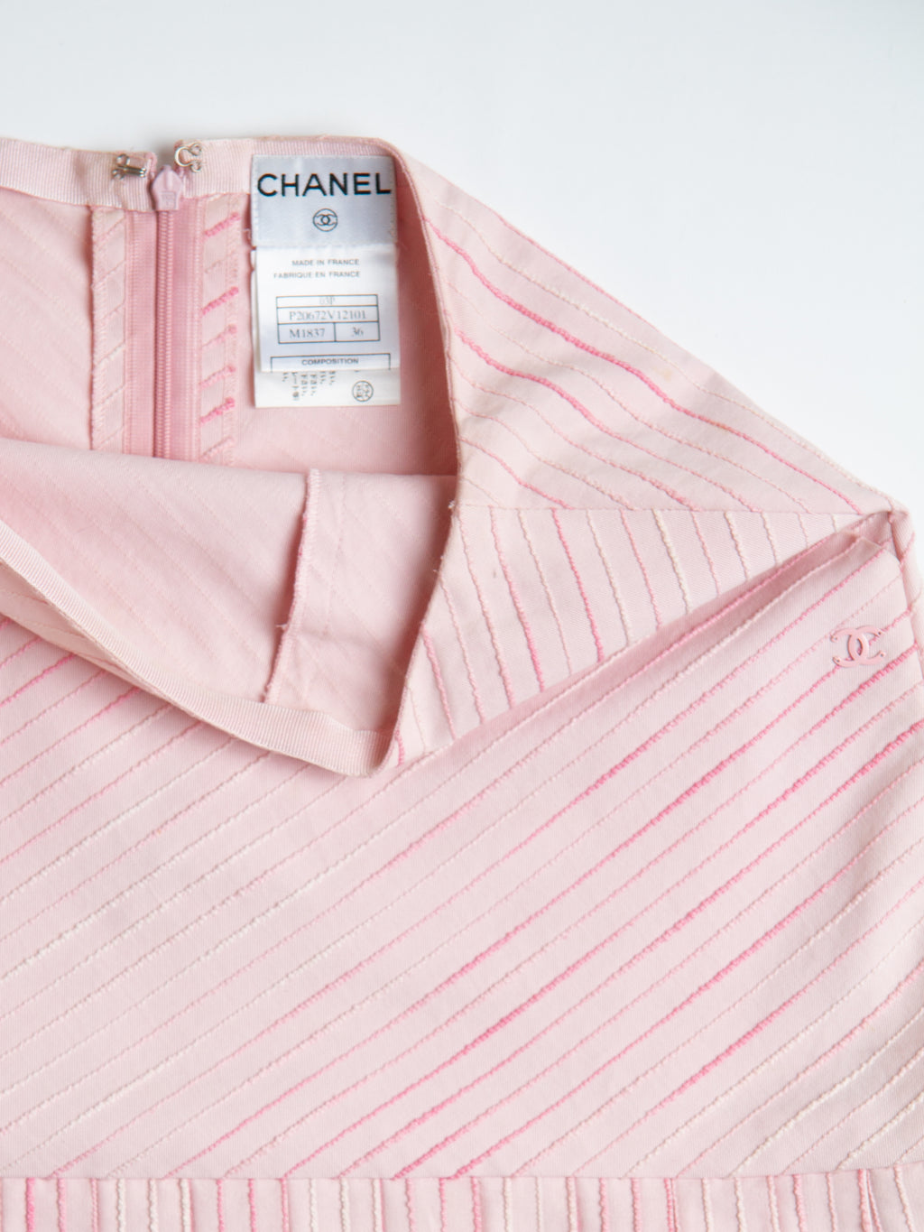 Chanel Spring Pink Camisole Pleated Skirt Set, 2003