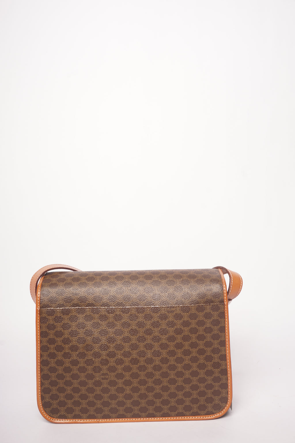 Celine Brown Macadam Messenger Bag