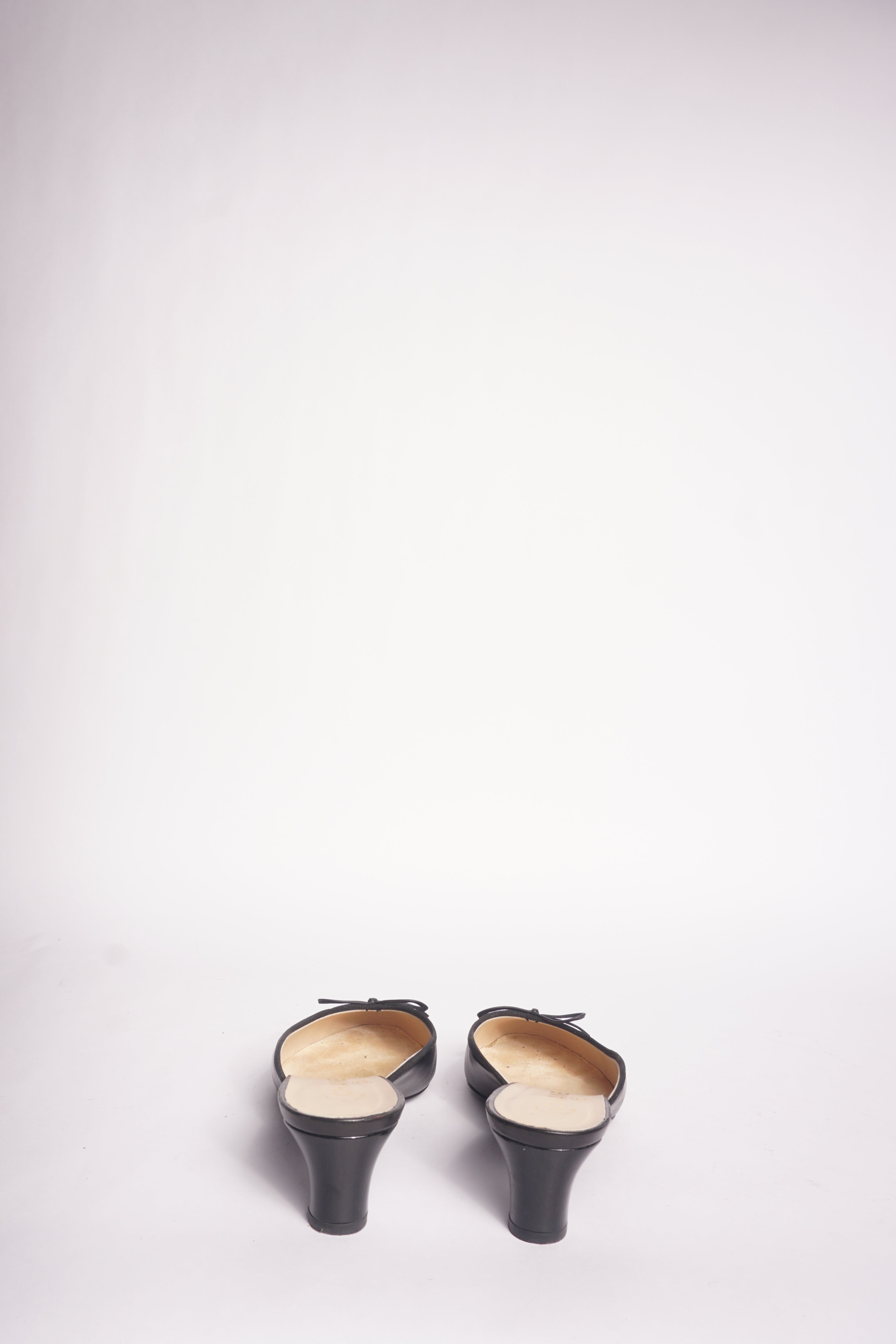 Chanel Black Mules
