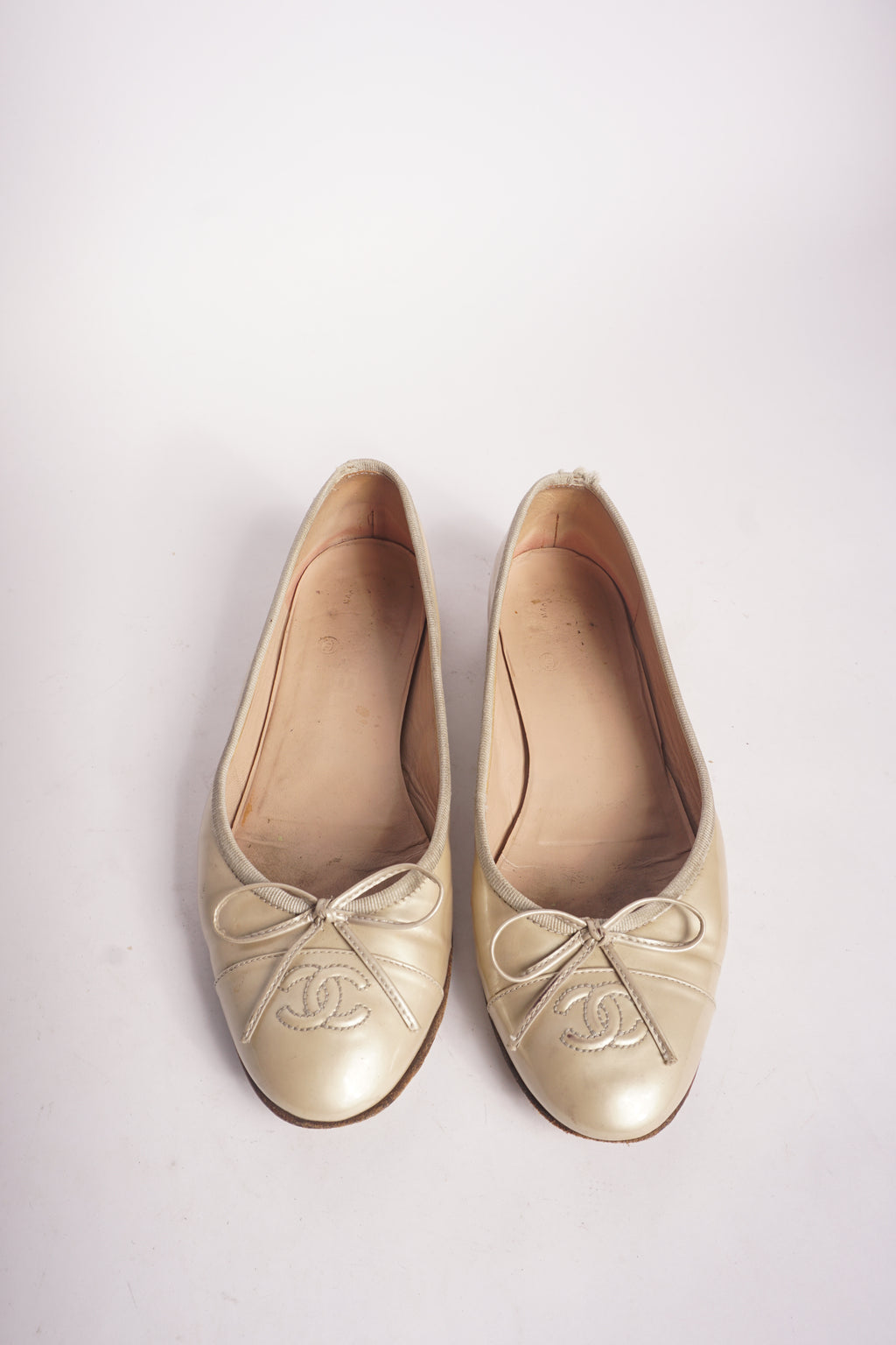 Chanel Beige Flats