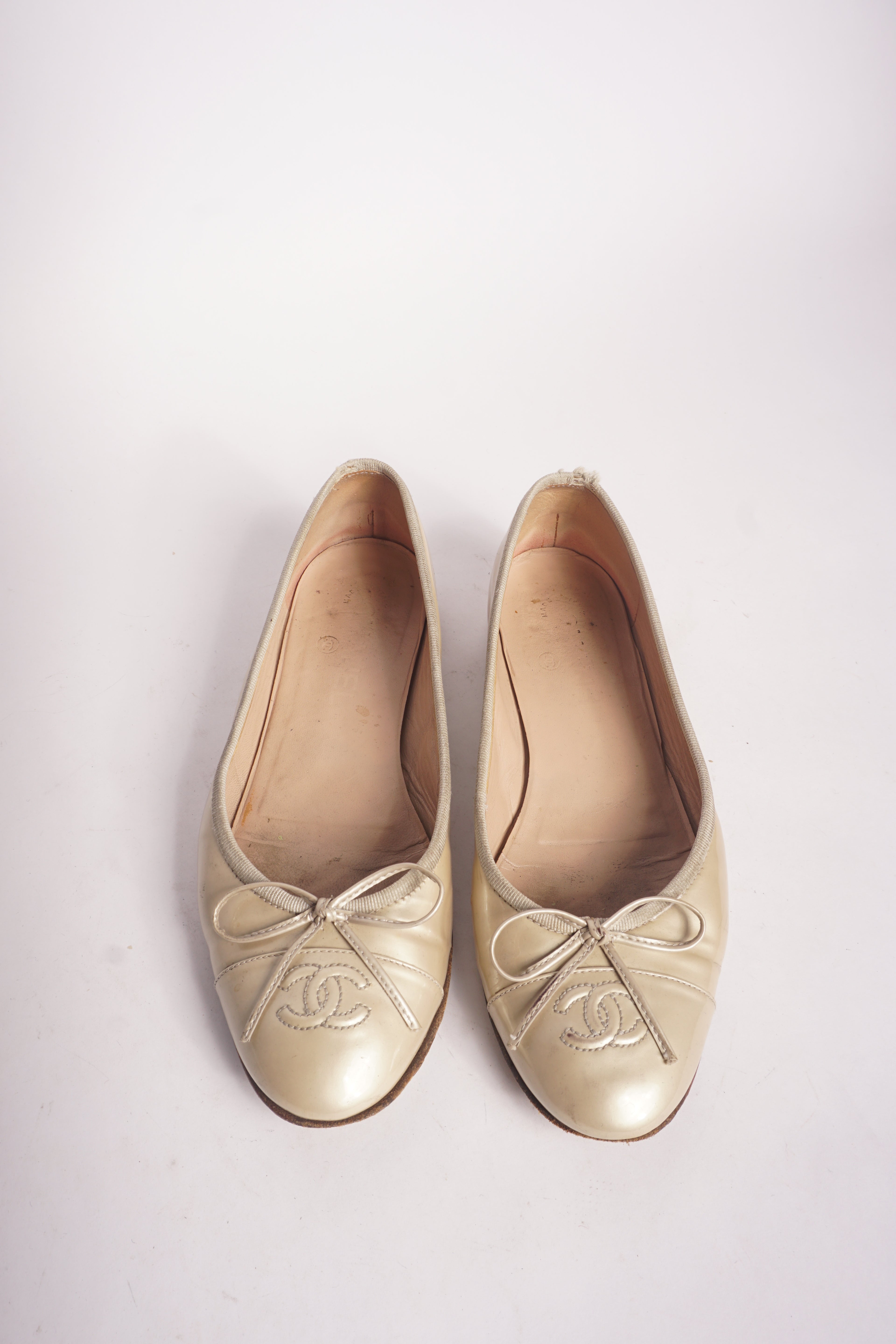 Chanel Beige Flats