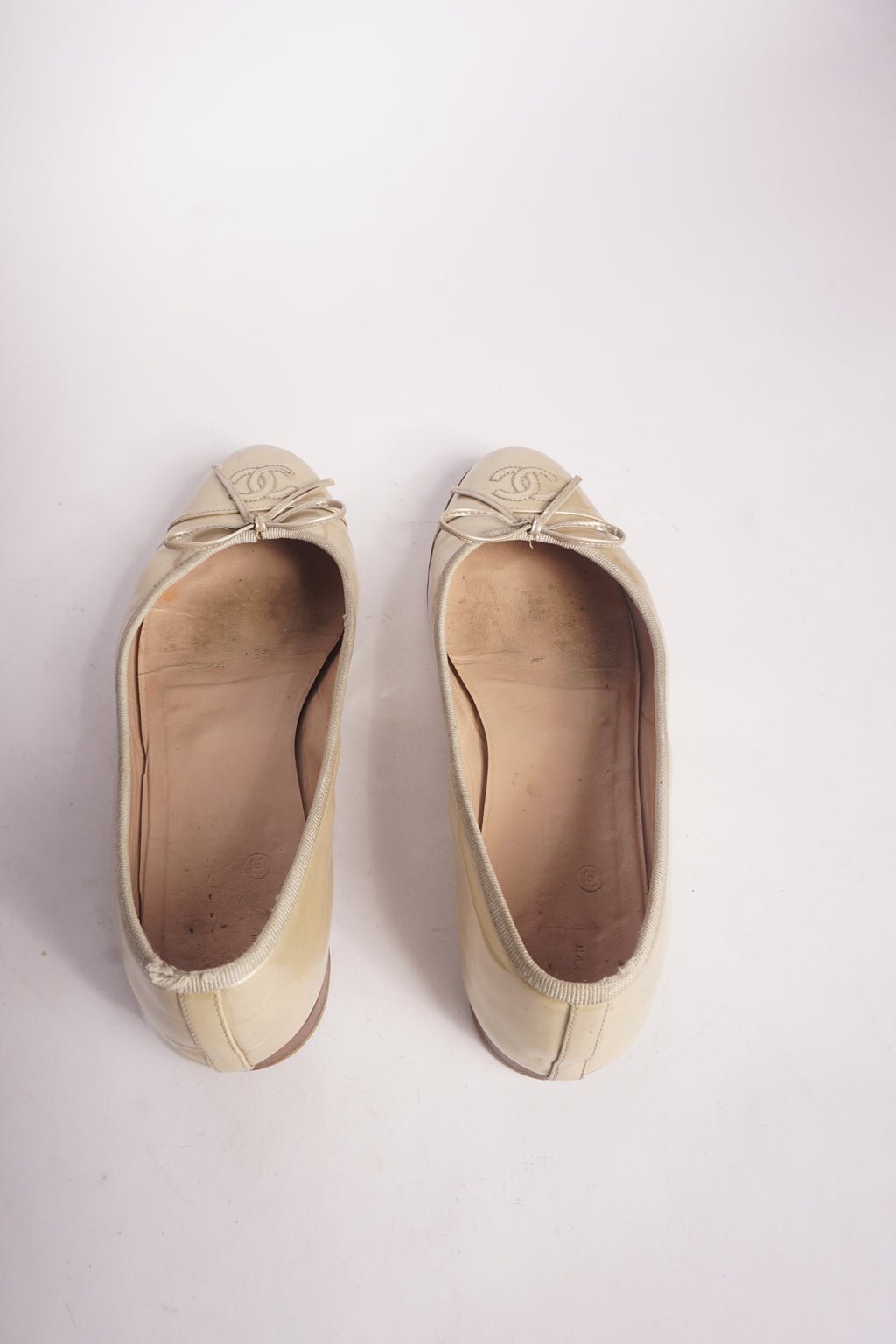 Chanel Beige Flats
