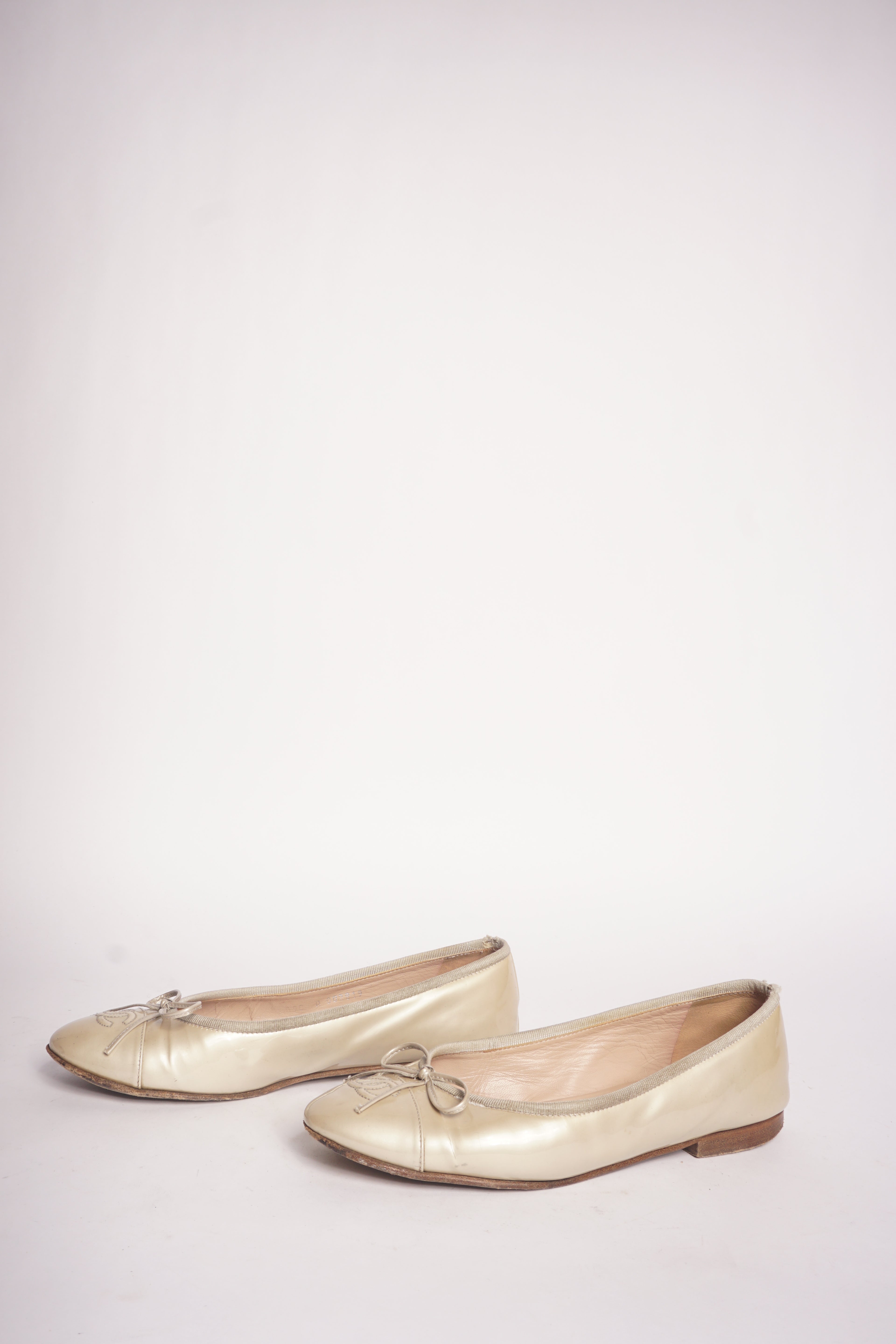 Chanel Beige Flats