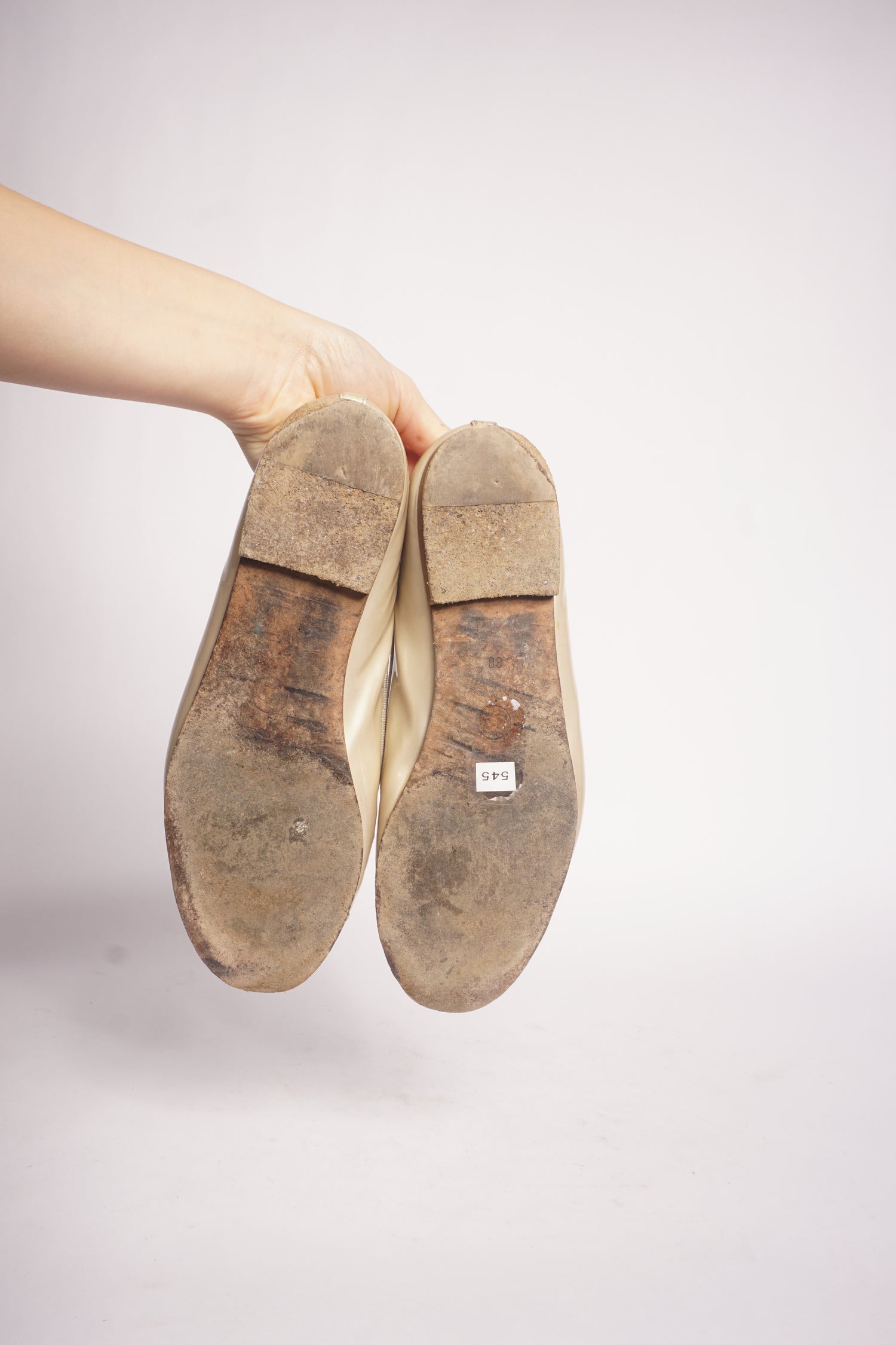 Chanel Beige Flats