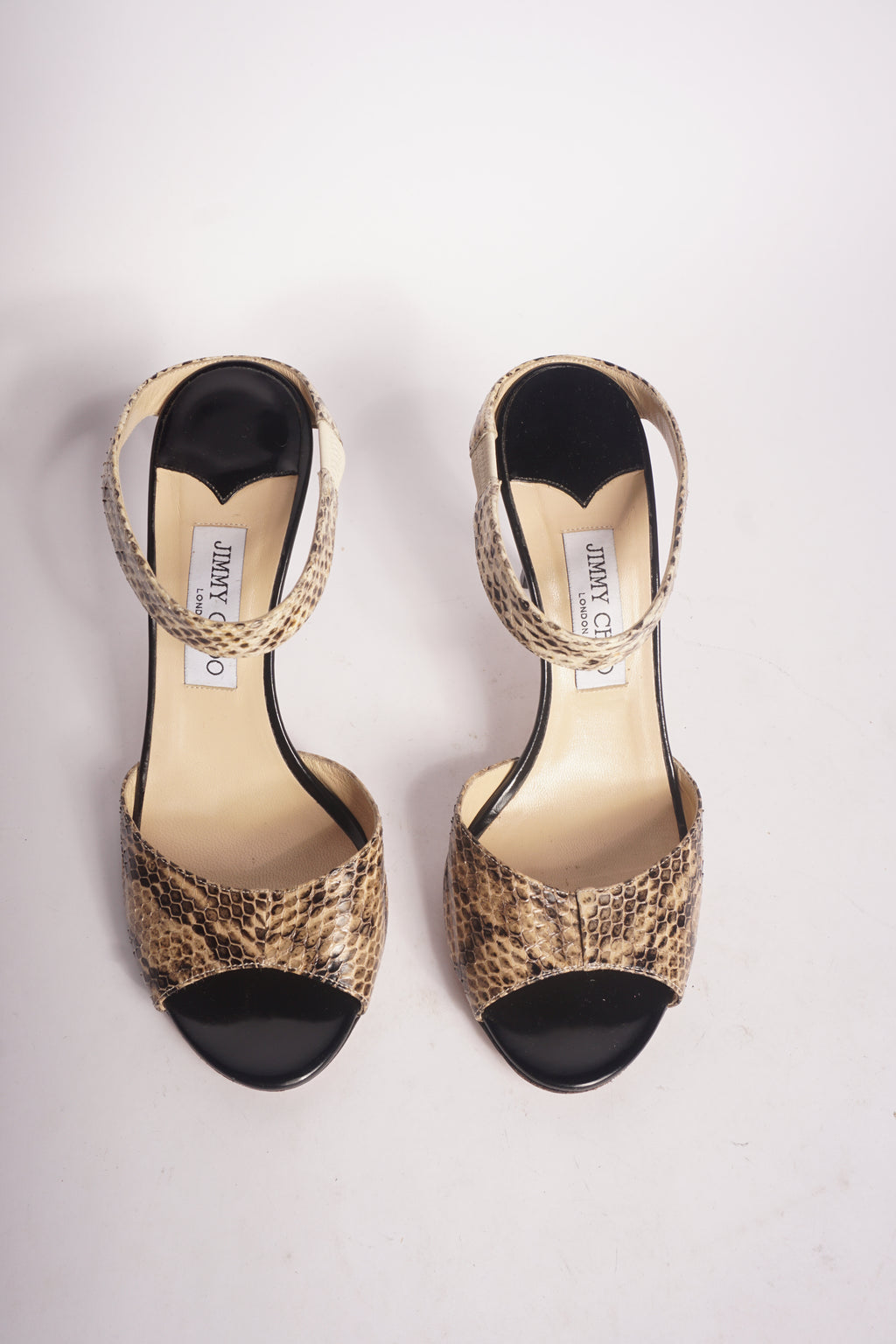 Jimmy Choo Snakeskin Mules