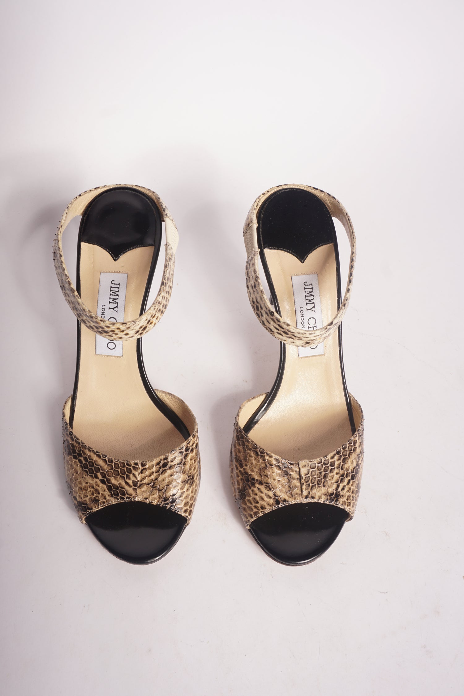 Jimmy Choo Snakeskin Mules