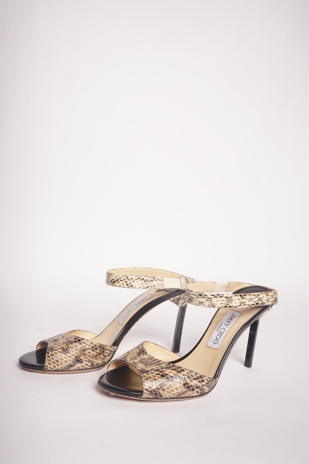 Jimmy Choo Snakeskin Mules