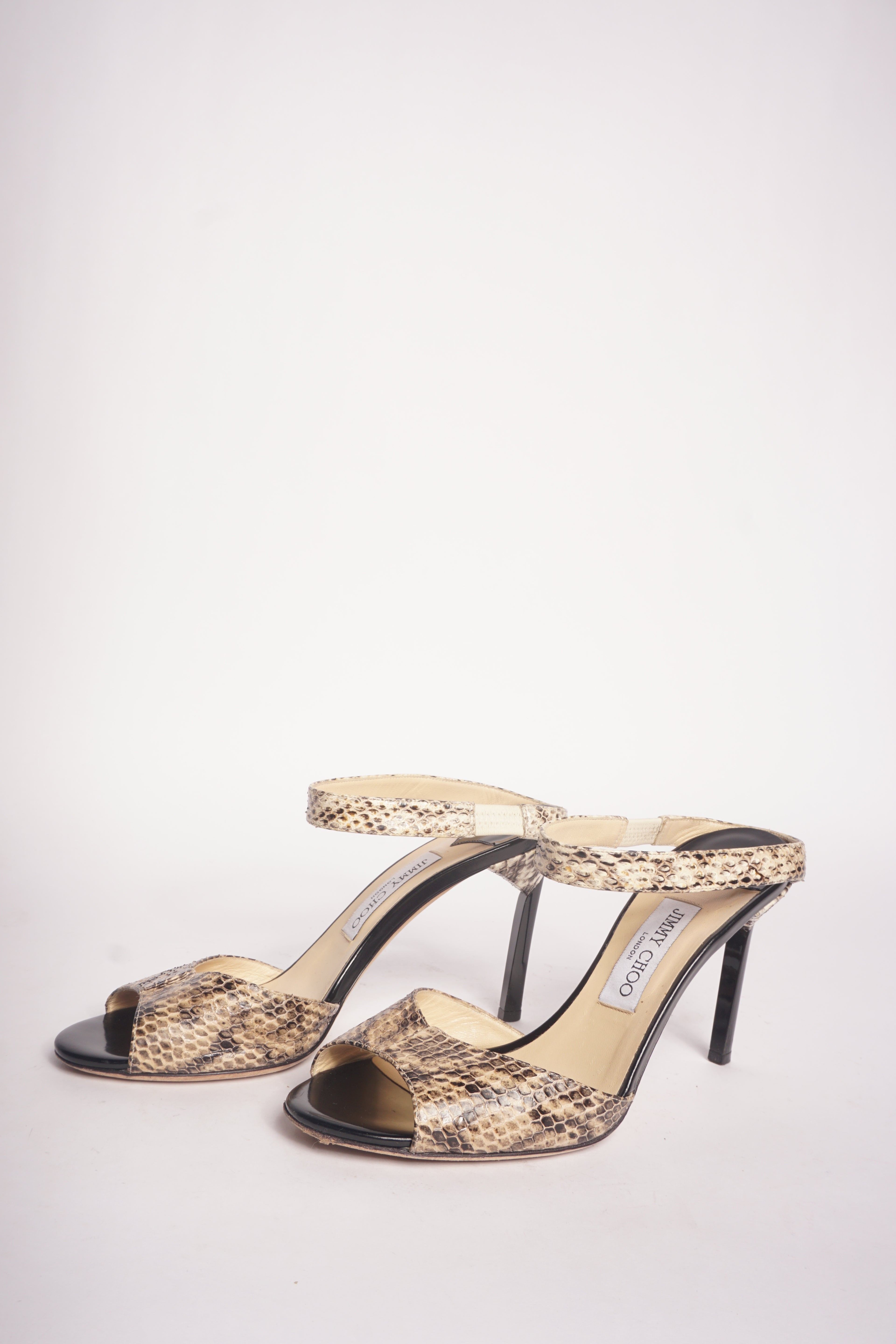 Jimmy Choo Snakeskin Mules
