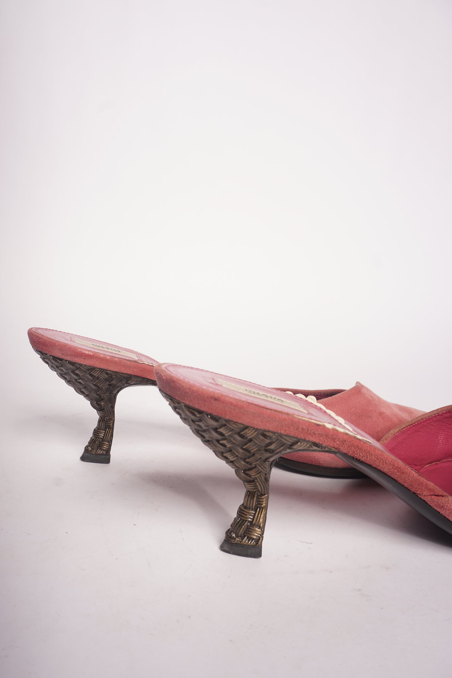 Prada Suede Pink Mules