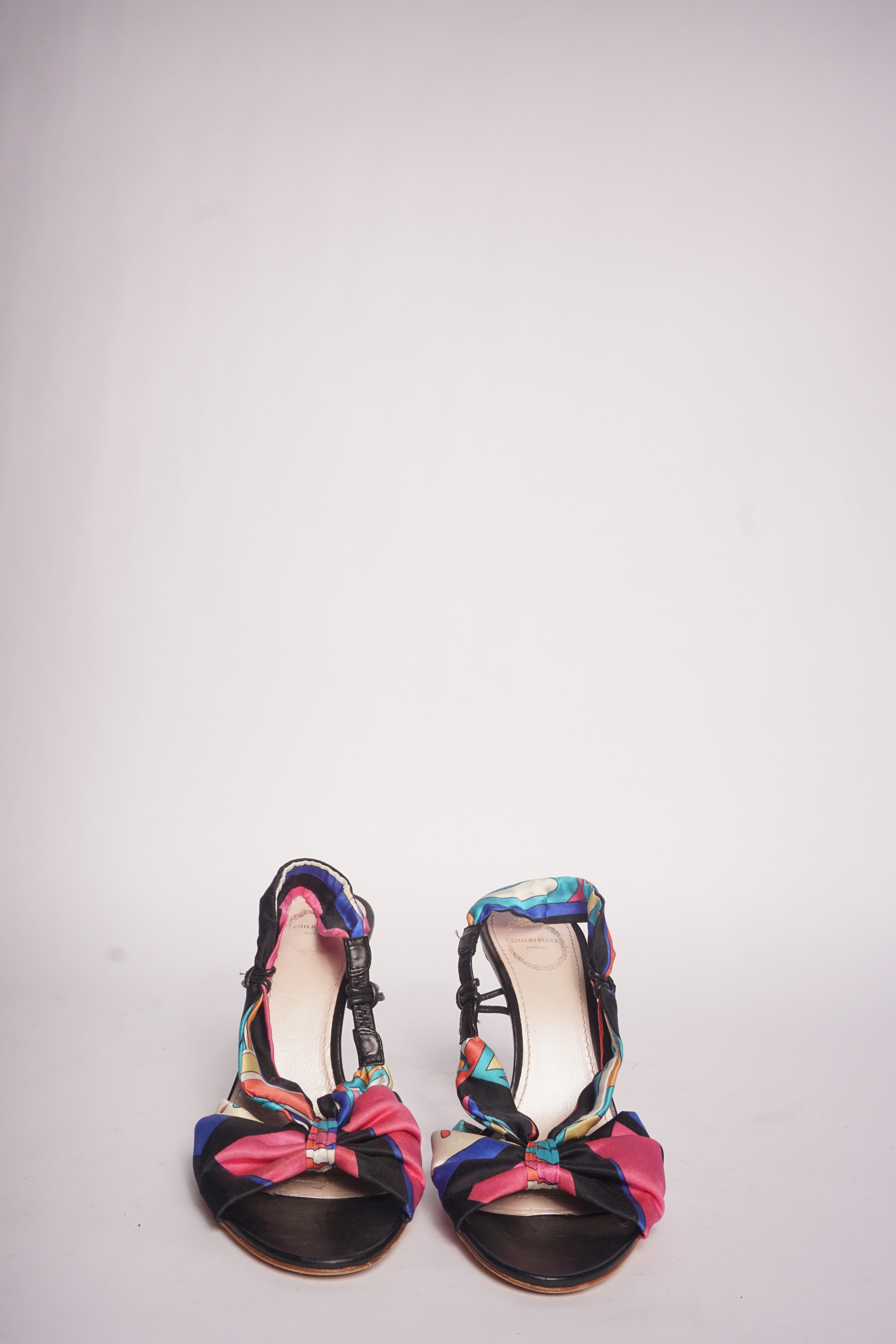 Emilio Pucci Multicolor Slingback Heels