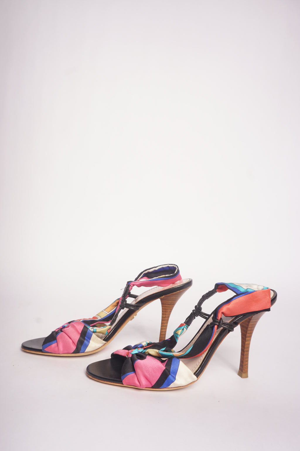 Emilio Pucci Multicolor Slingback Heels