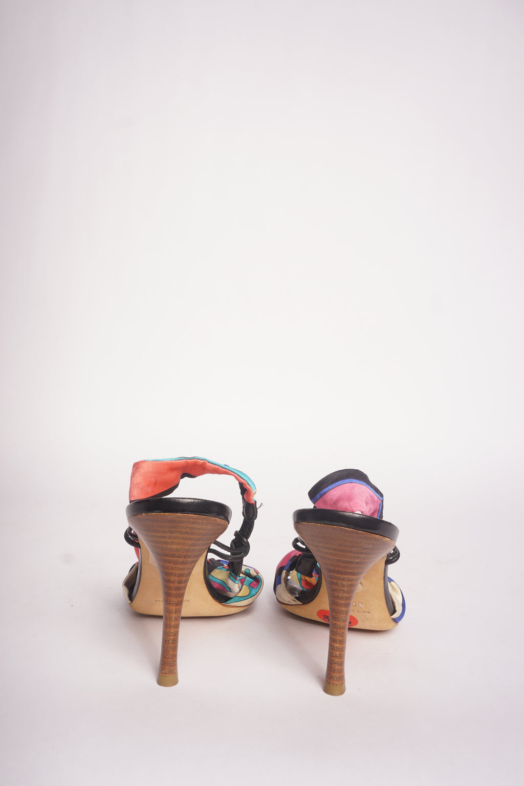 Emilio Pucci Multicolor Slingback Heels
