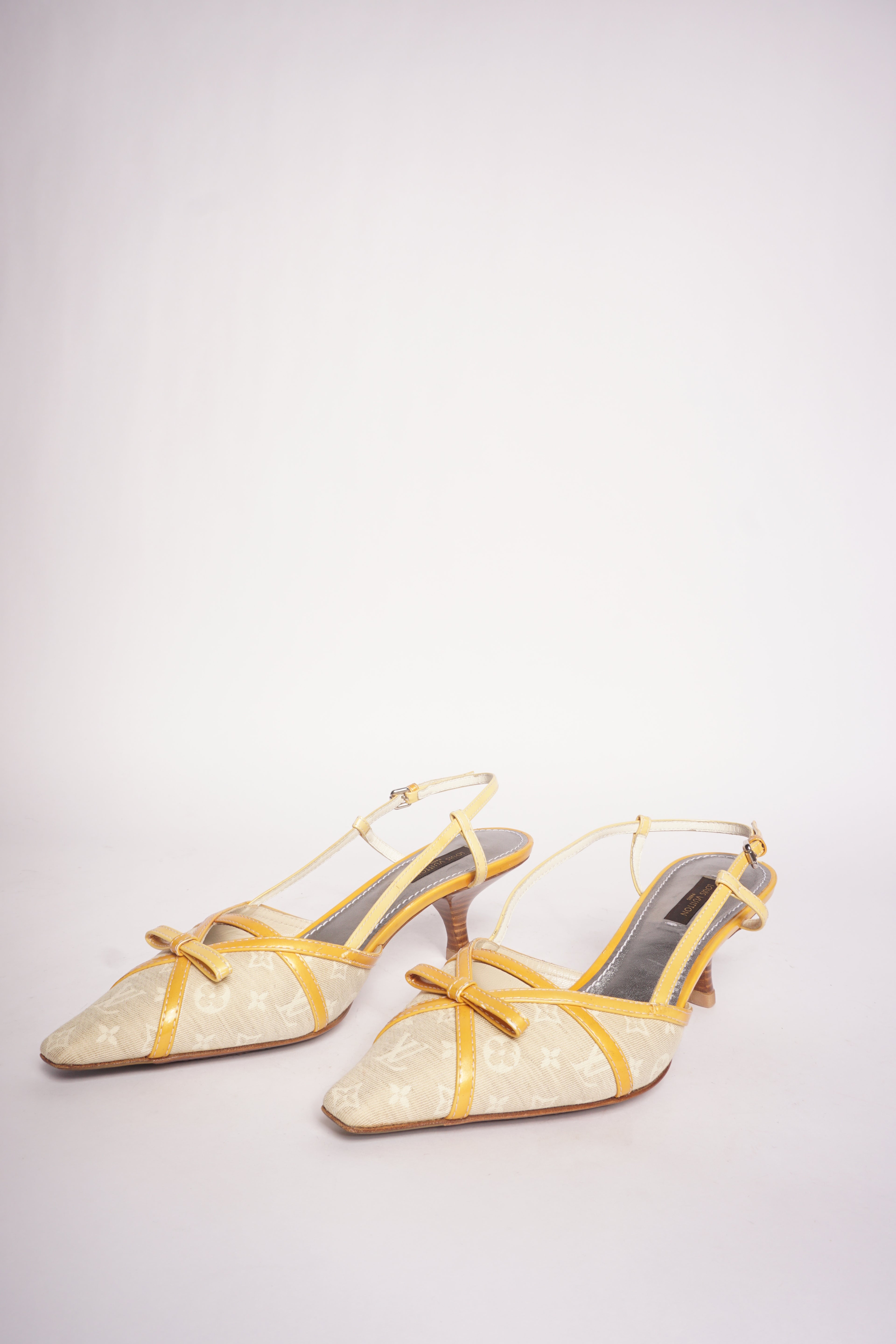 Louis Vuitton Pointed Toe Slingback Heels