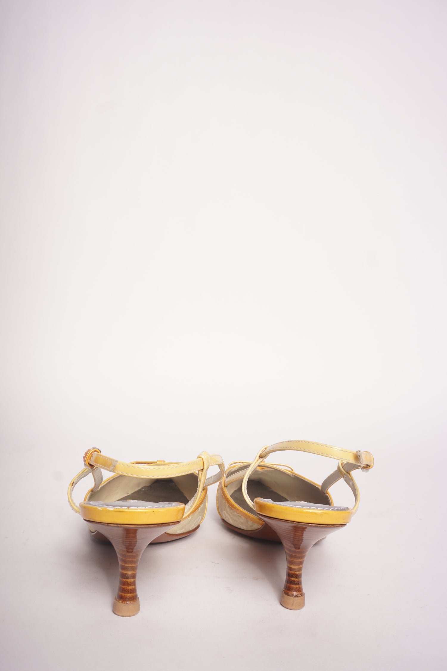 Louis Vuitton Pointed Toe Slingback Heels