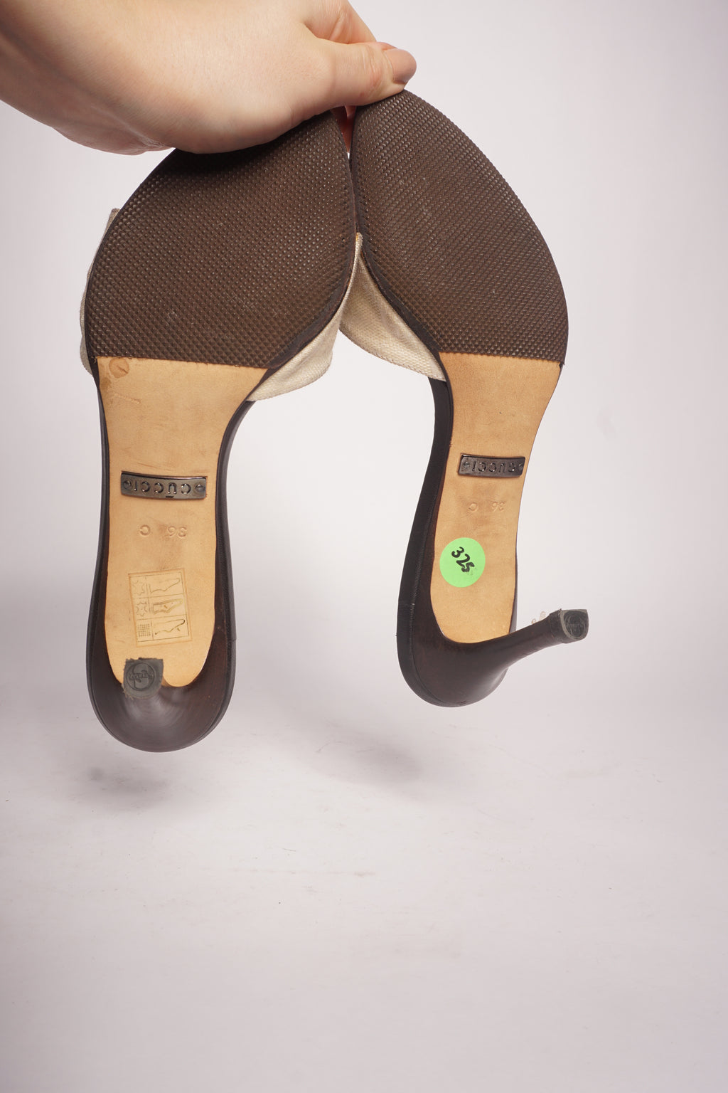 Gucci Canvas Logo Monogram Sandals