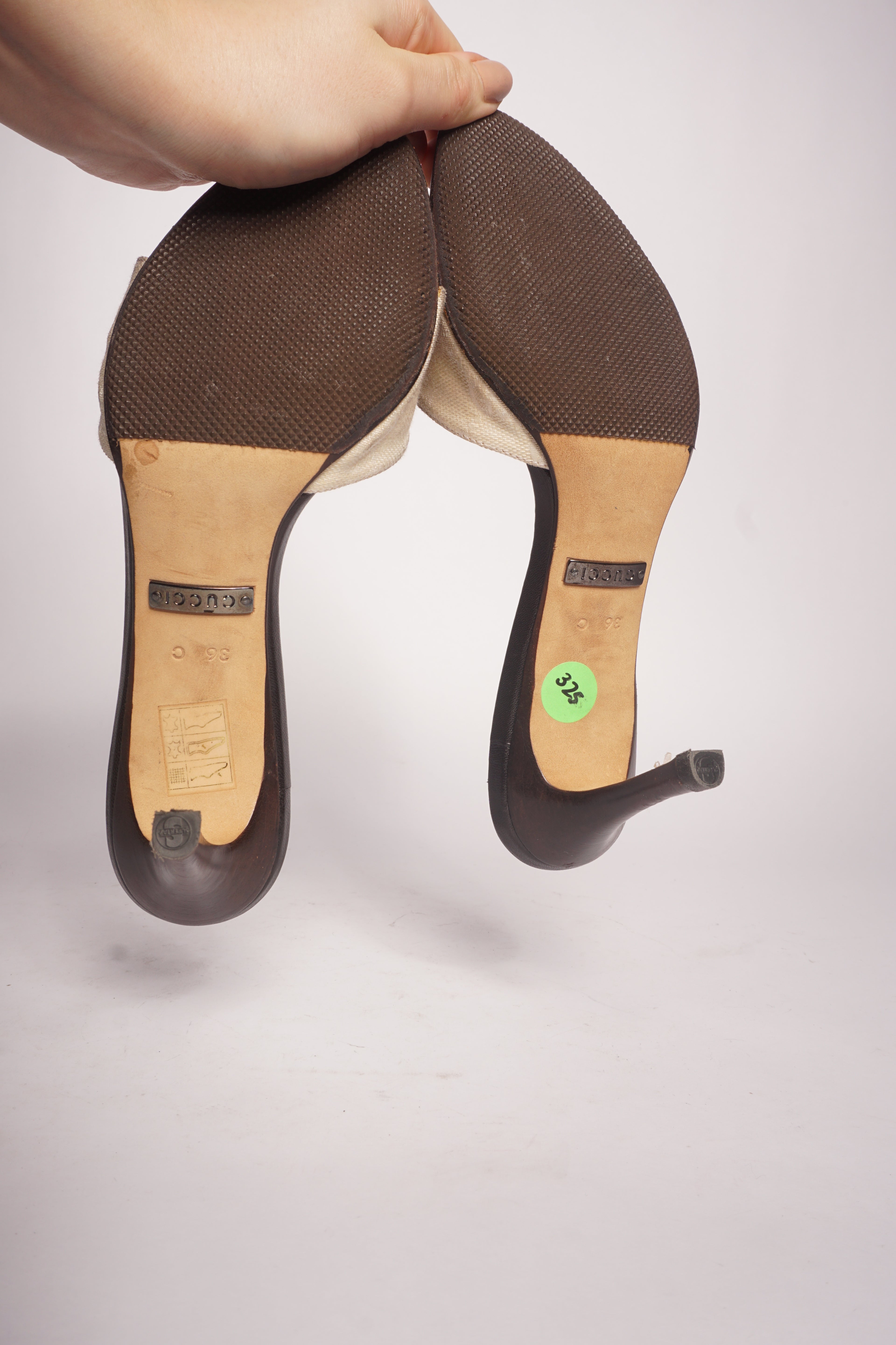Gucci Canvas Logo Monogram Sandals