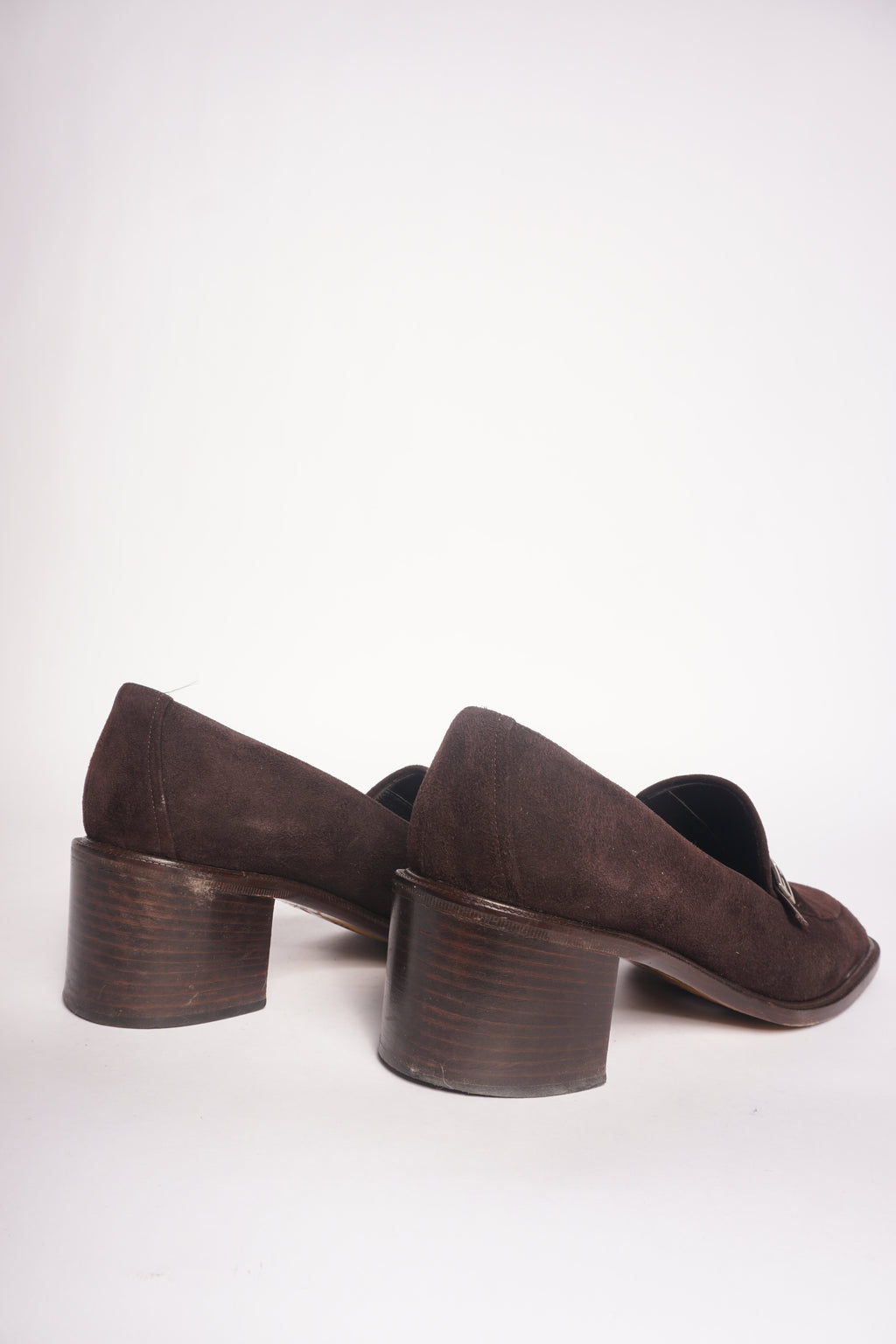 Fendi Brown Suede Loafers