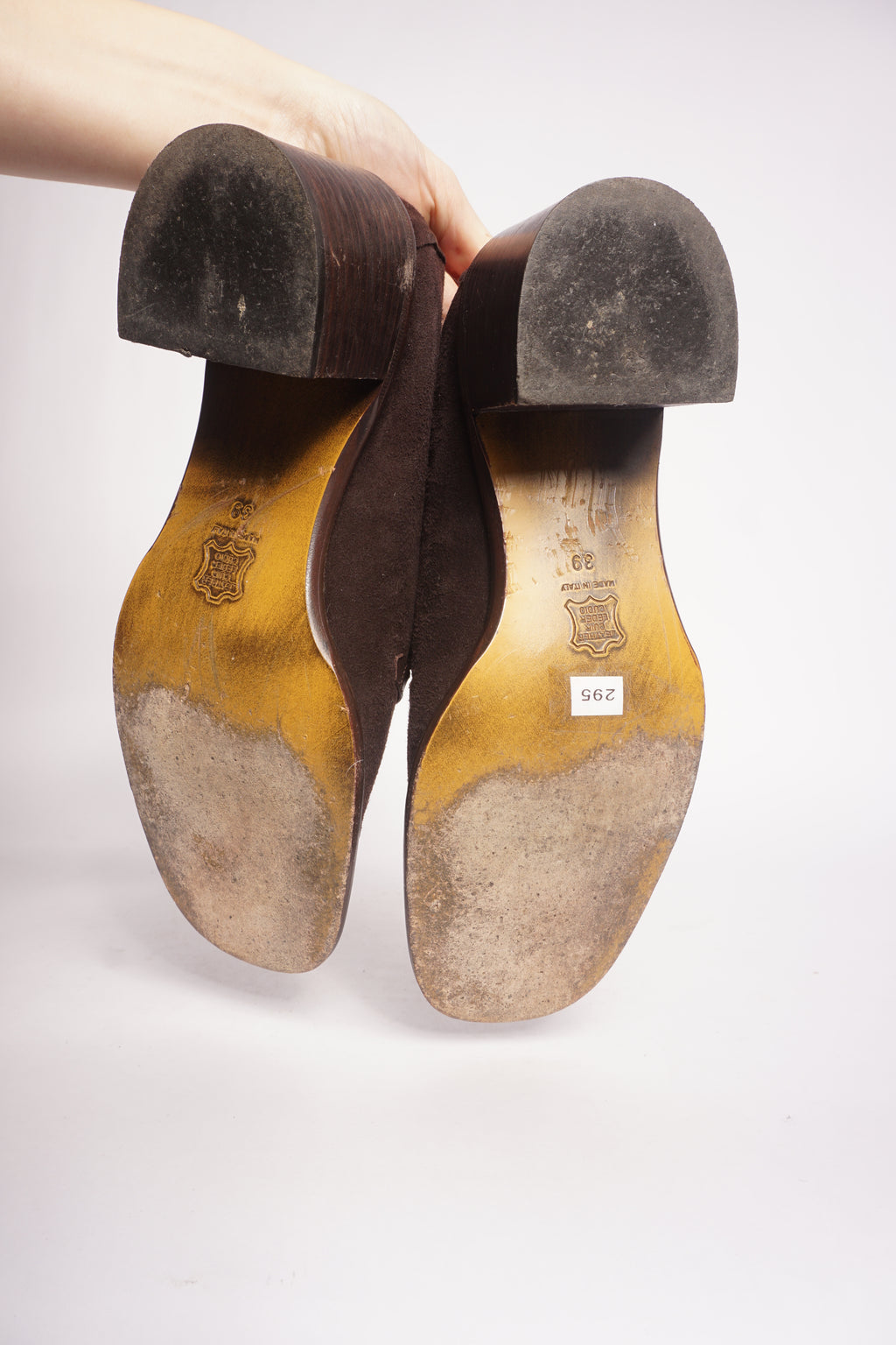 Fendi Brown Suede Loafers