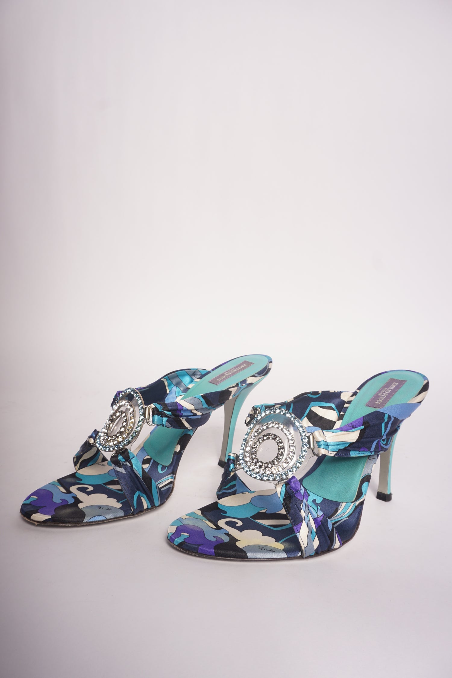 Emilio Pucci Blue Heels