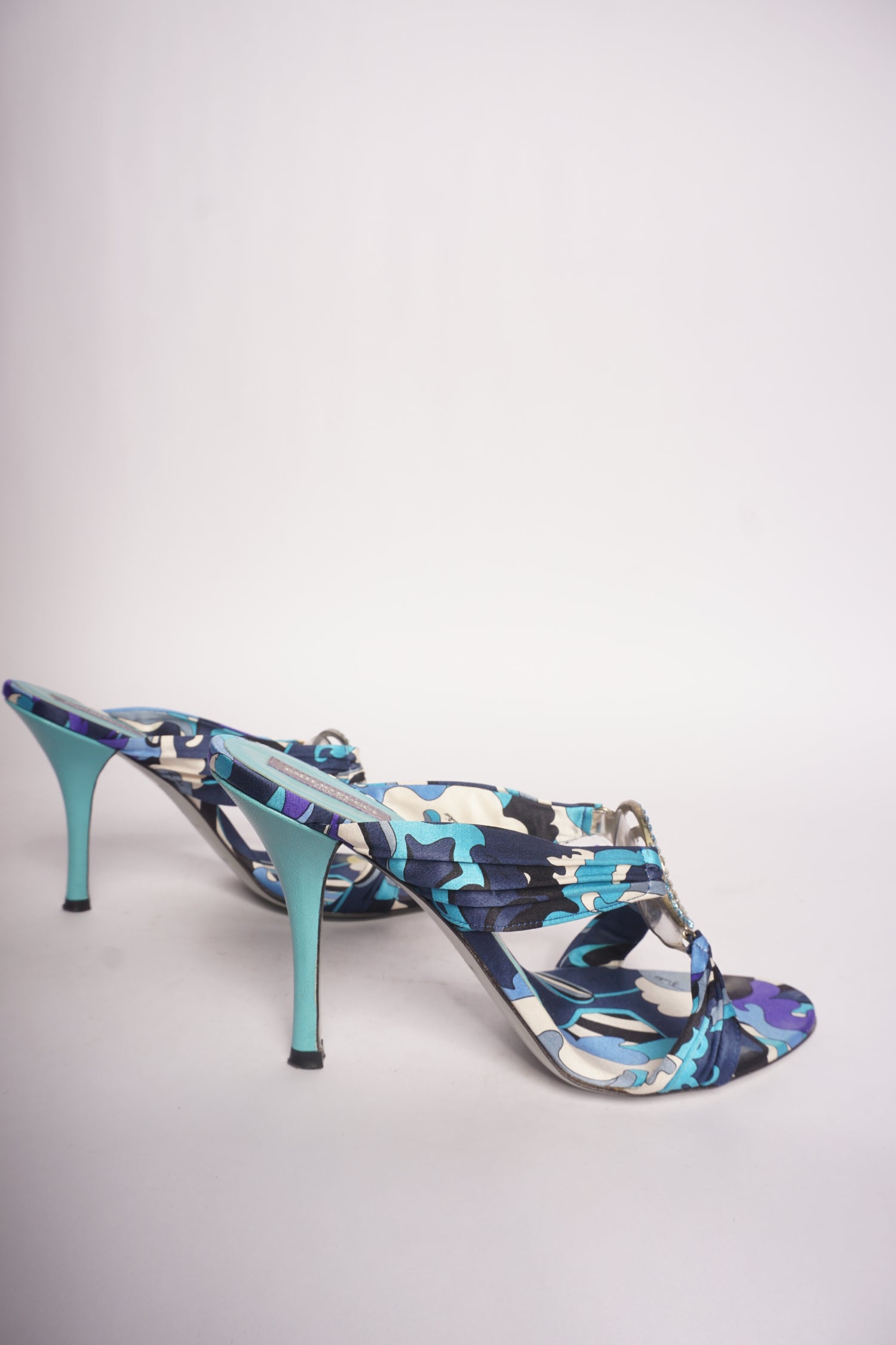 Emilio Pucci Blue Heels