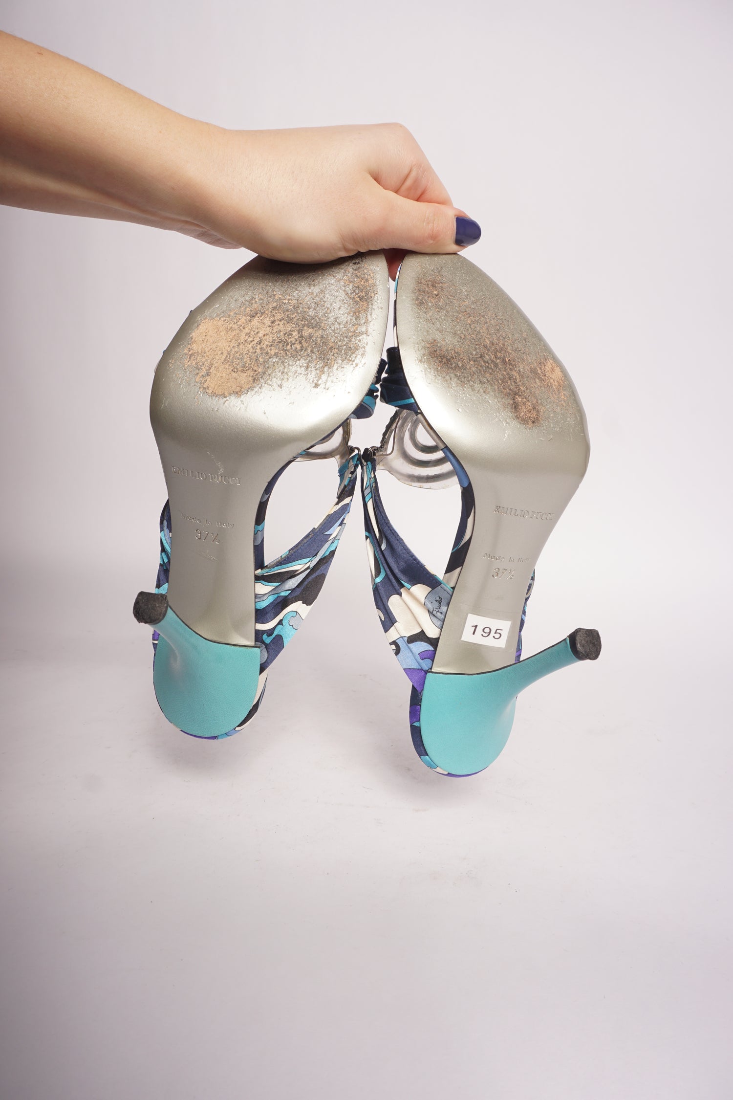 Emilio Pucci Blue Heels