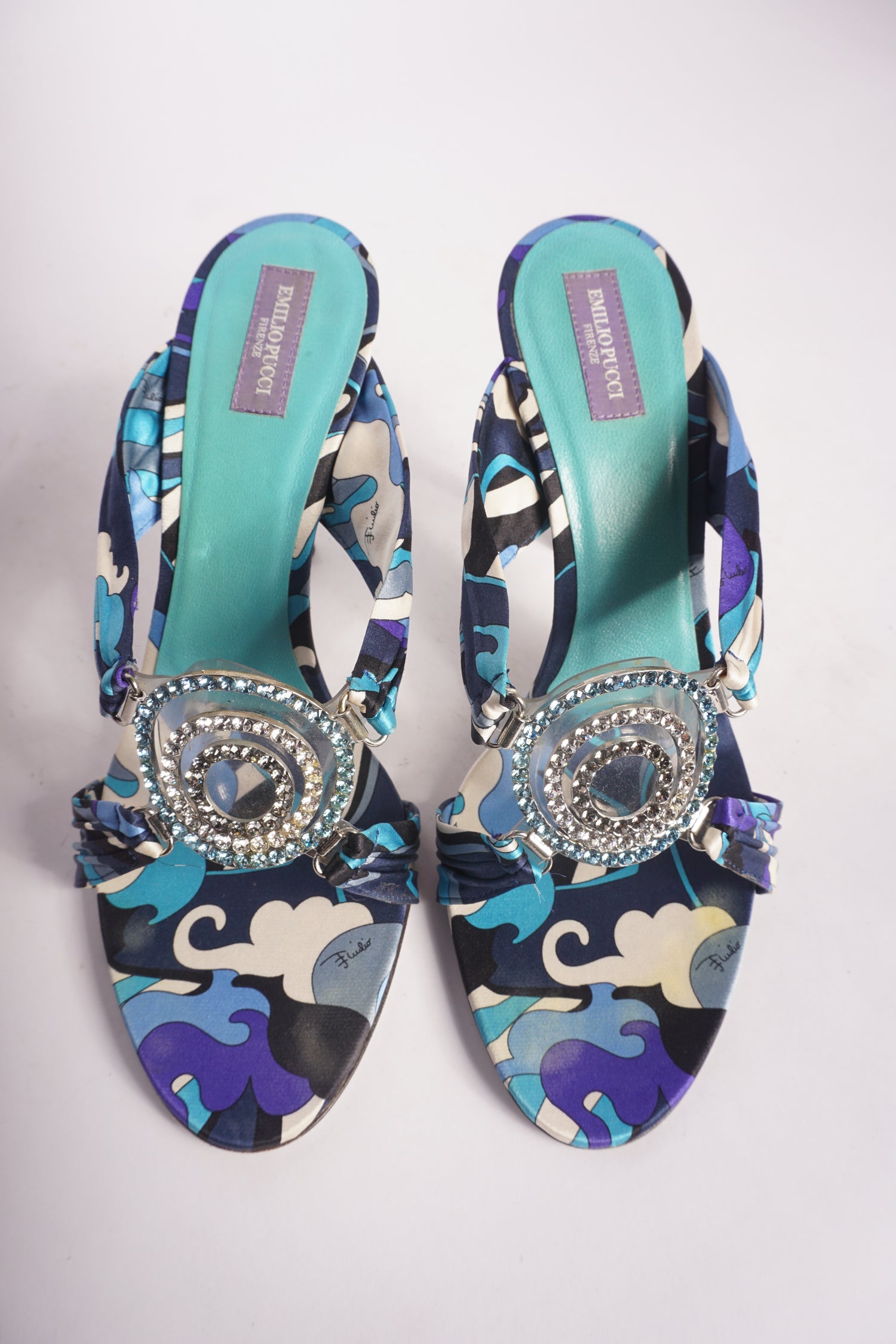 Emilio Pucci Blue Heels