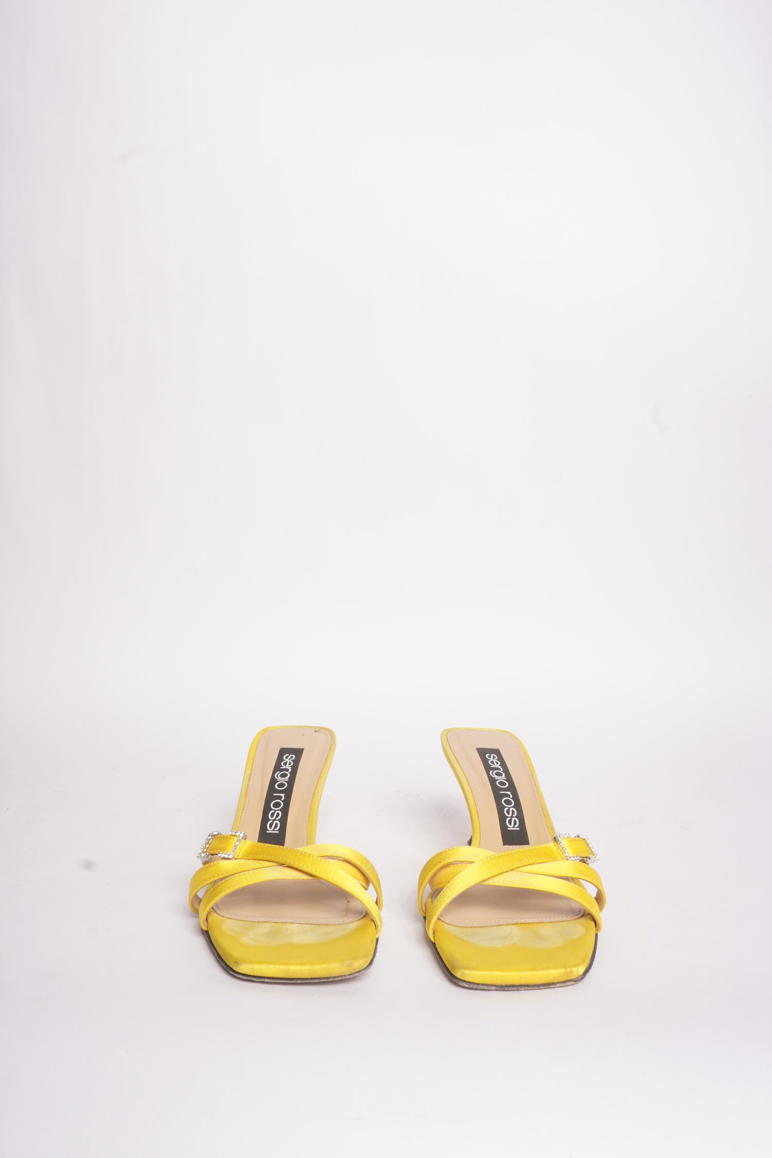 Sergio Rossi Yellow Mini Prince Heeled Sandals