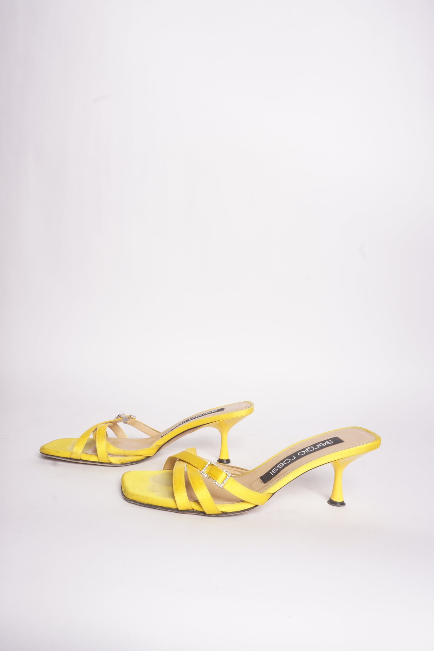Sergio Rossi Yellow Mini Prince Heeled Sandals