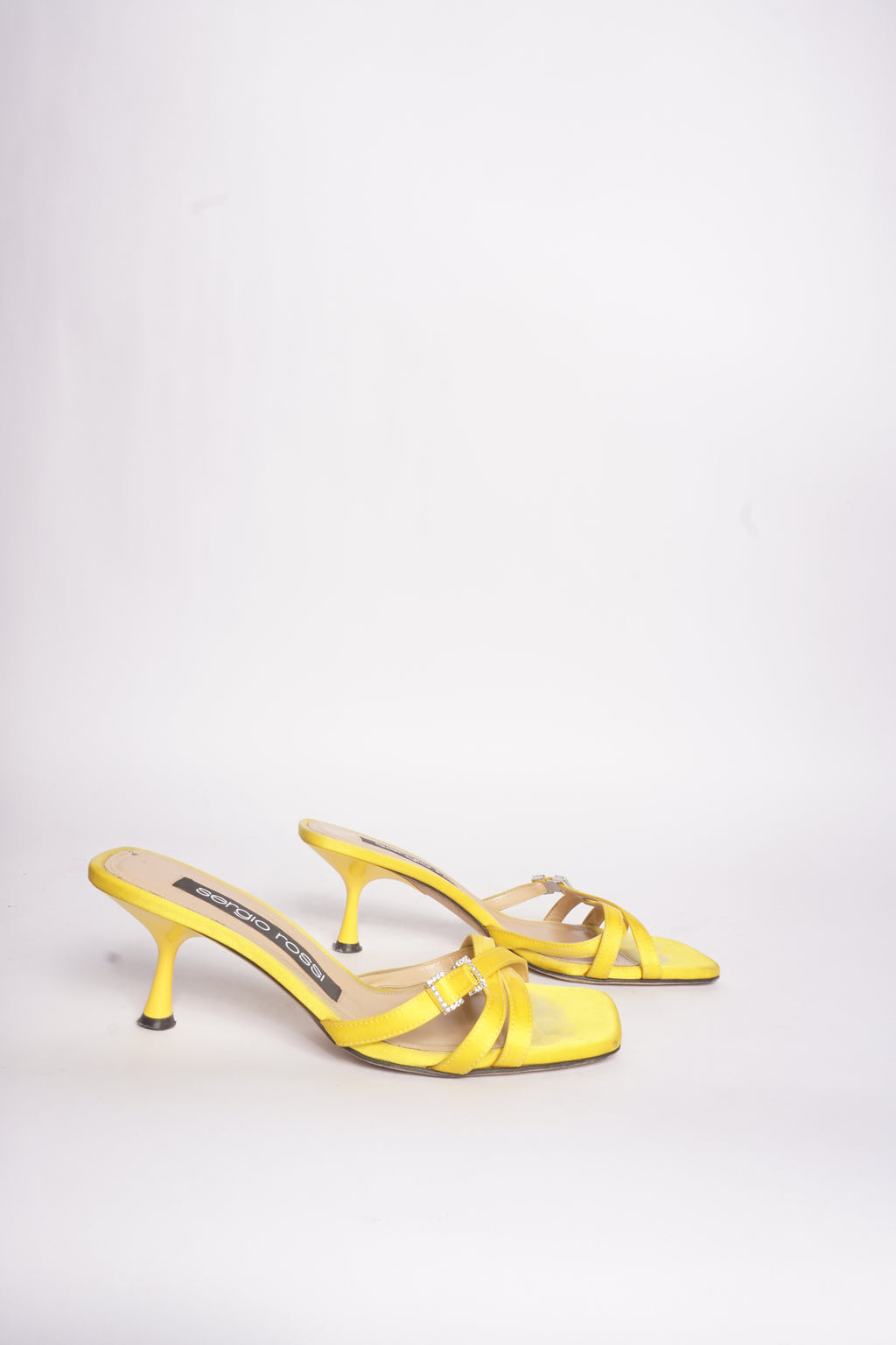 Sergio Rossi Yellow Mini Prince Heeled Sandals