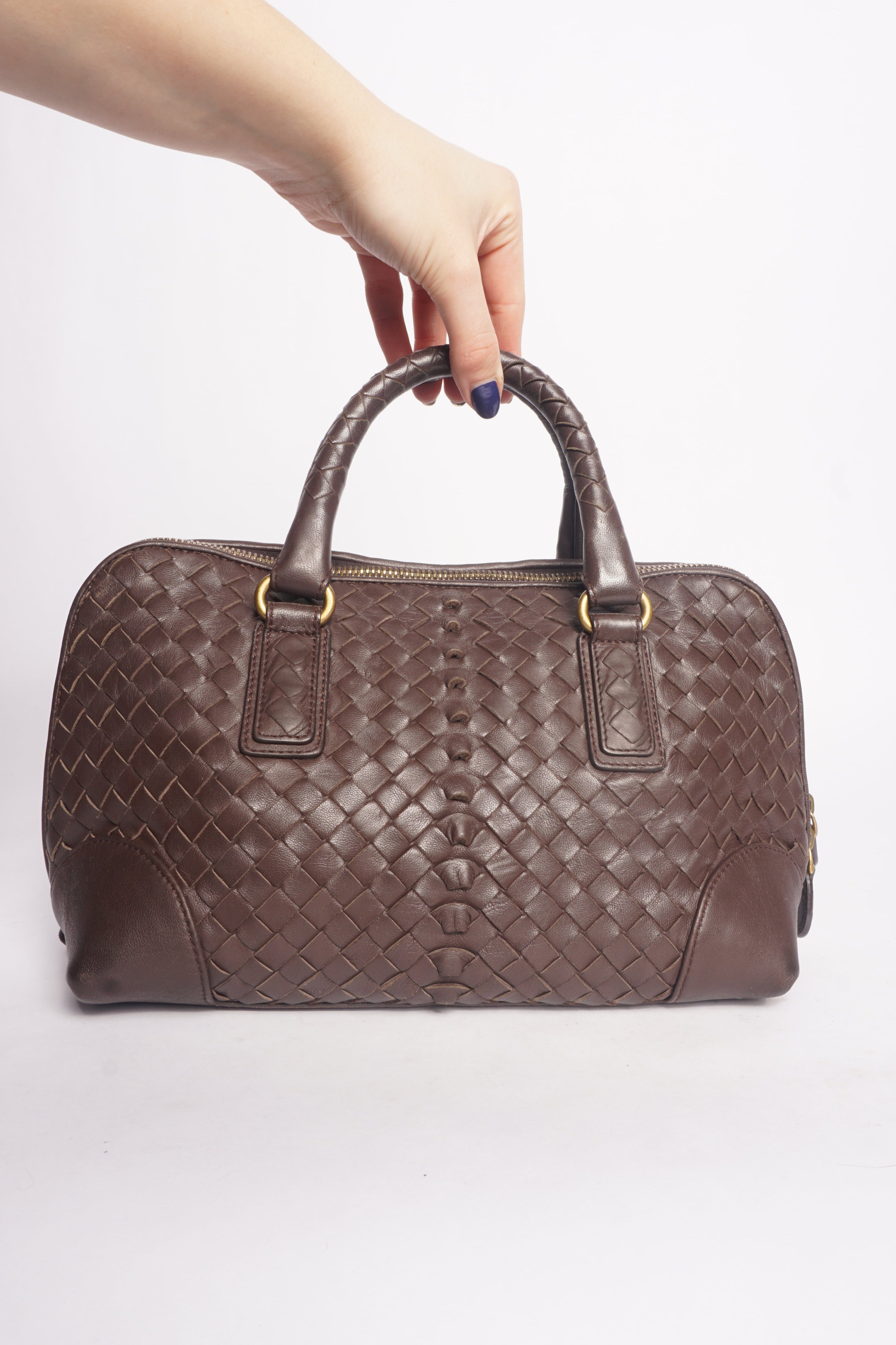 Bottega Veneta Brown Top Handle Bag