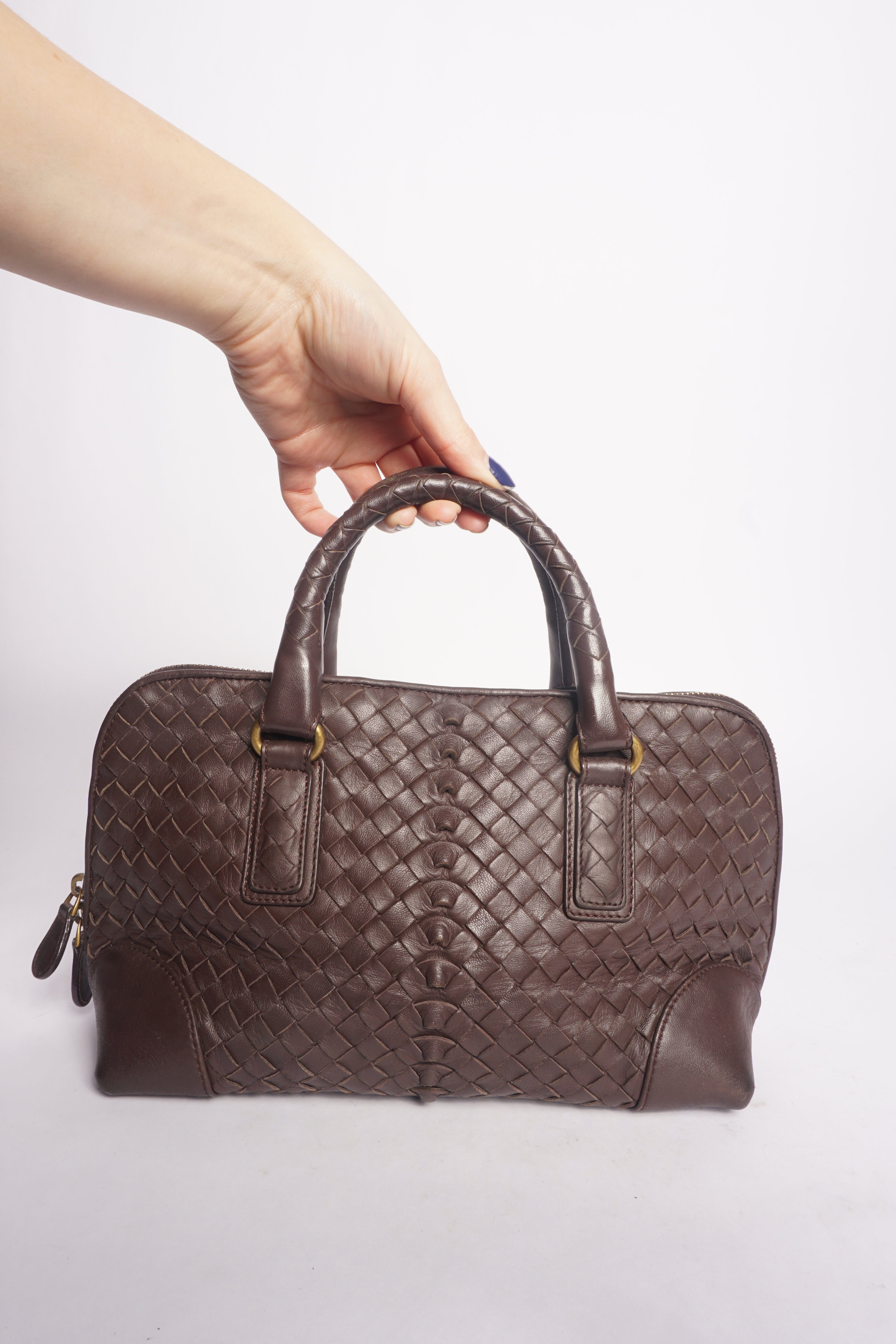 Bottega Veneta Brown Top Handle Bag