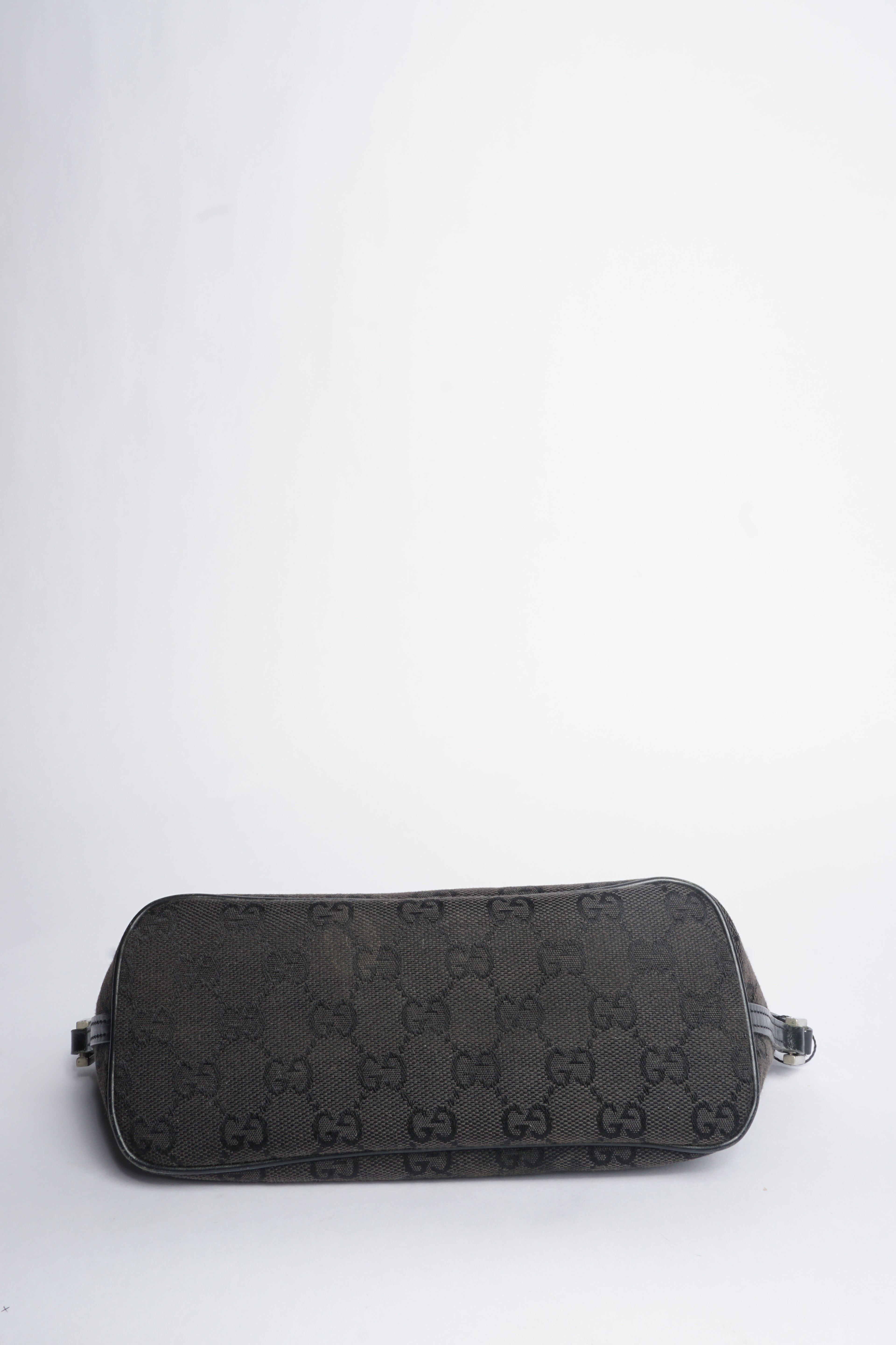 Gucci Black Monogram Baguette