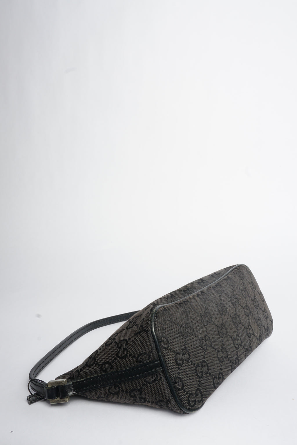 Gucci Black Monogram Baguette