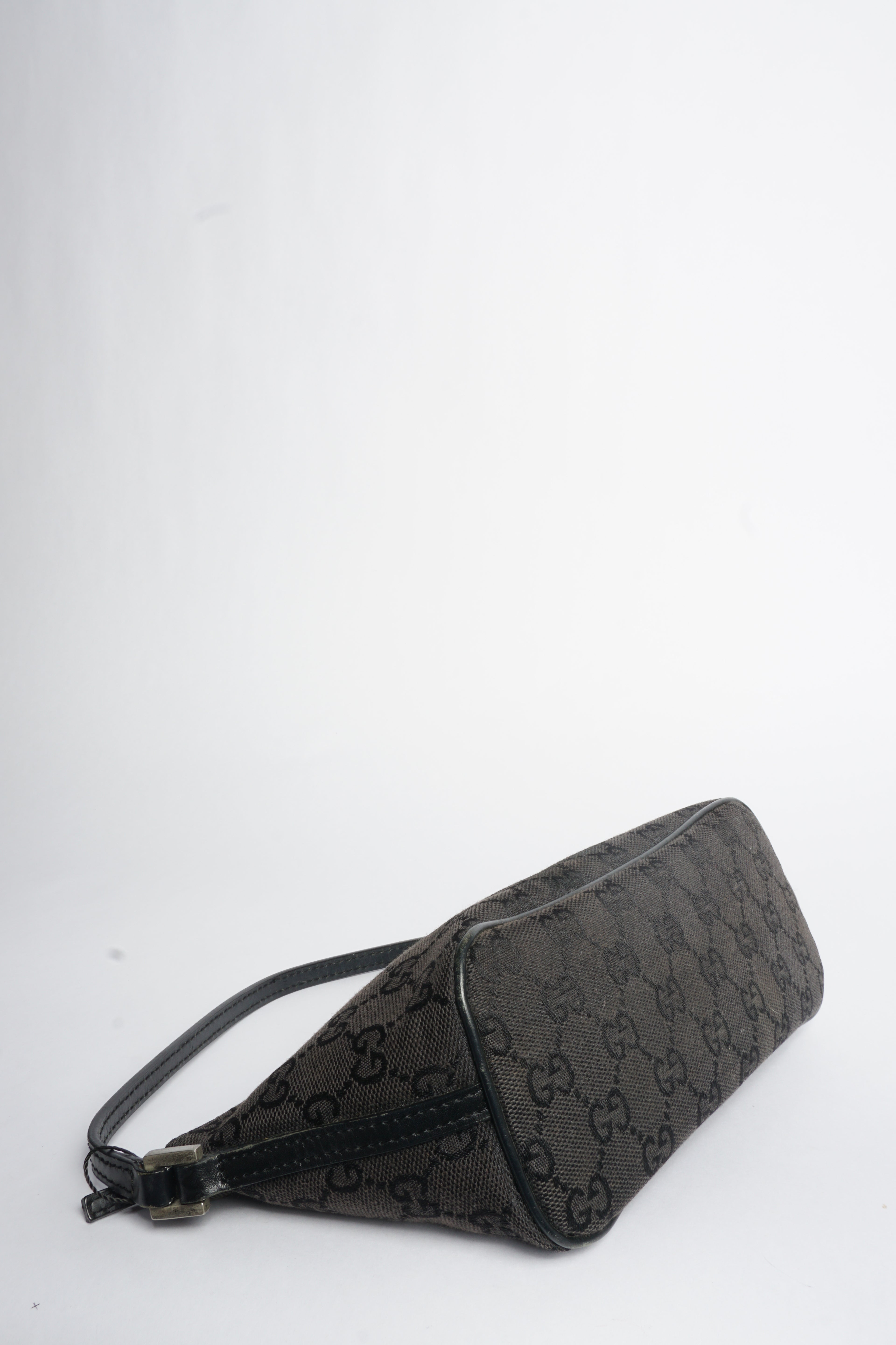 Gucci Black Monogram Baguette