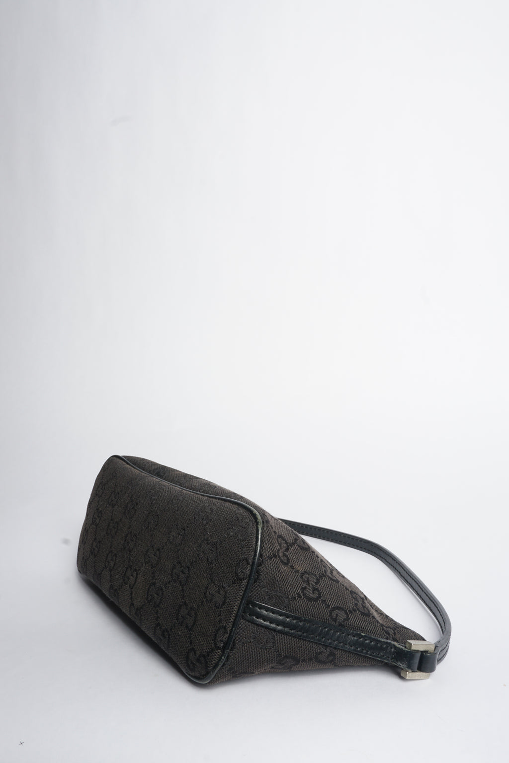 Gucci Black Monogram Baguette