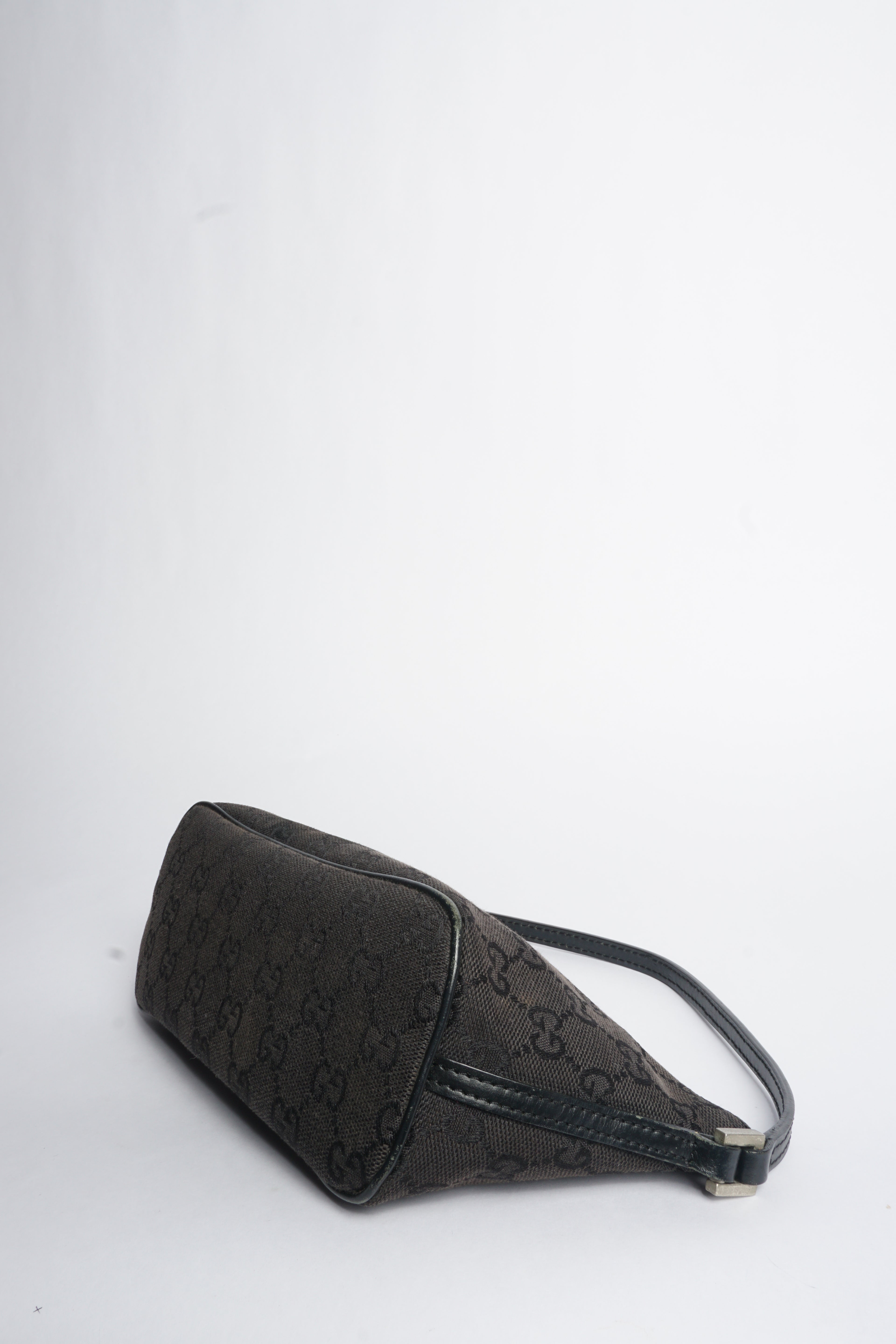 Gucci Black Monogram Baguette