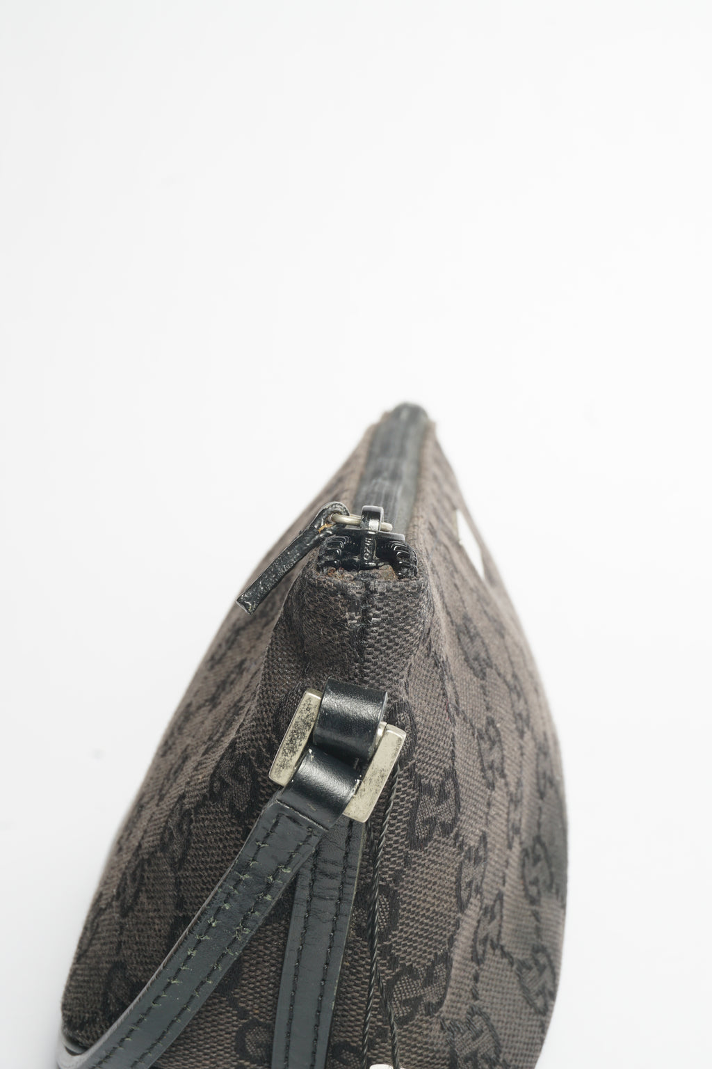 Gucci Black Monogram Baguette