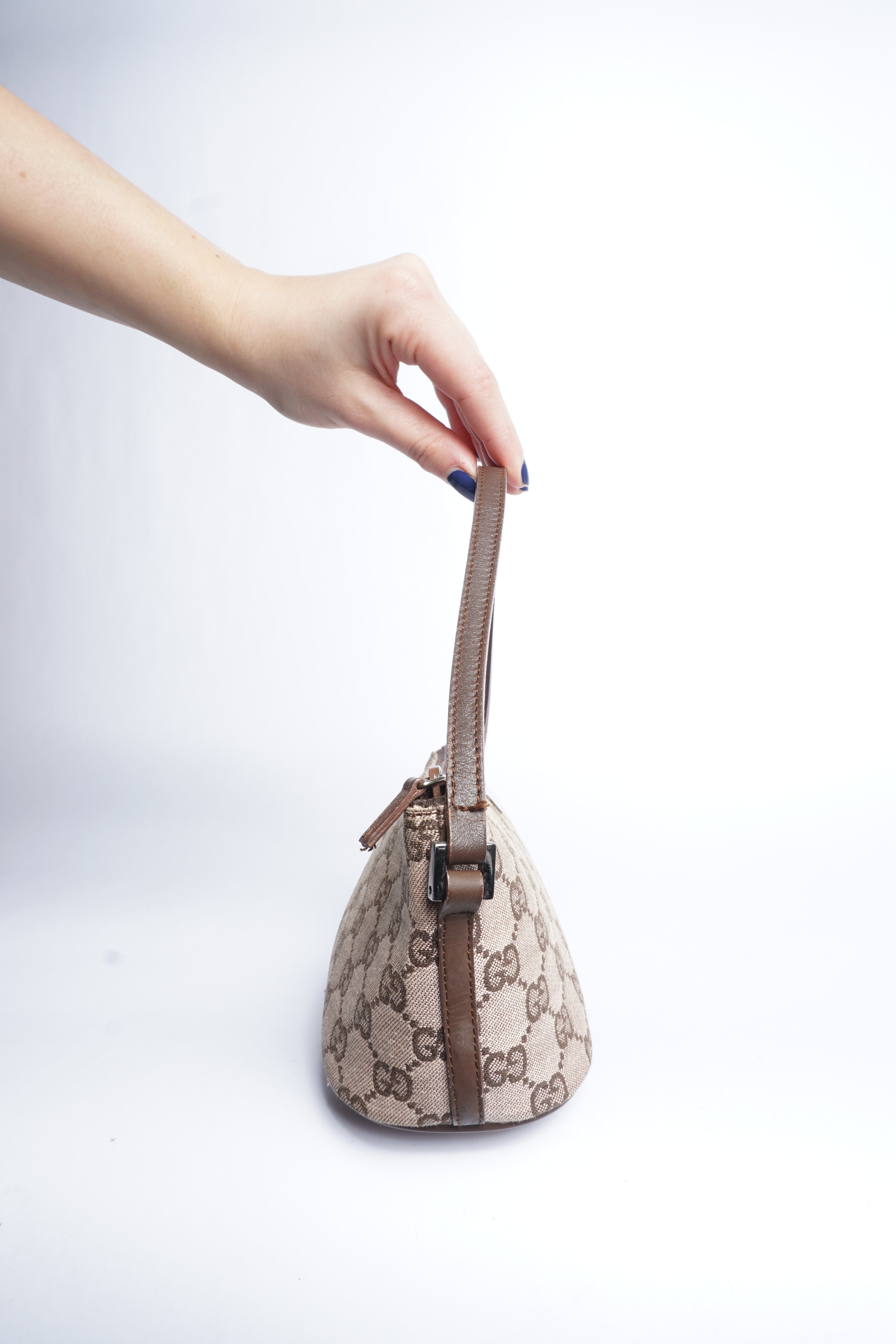 Gucci Brown Monogram Pochette