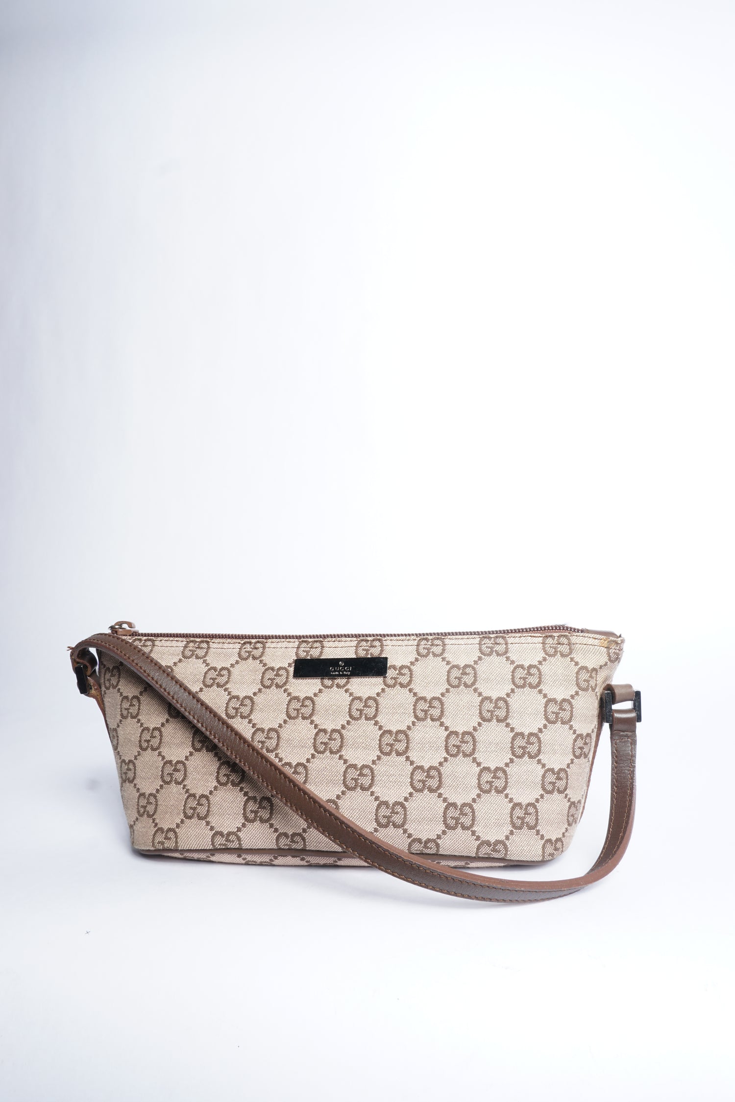Gucci Brown Monogram Pochette